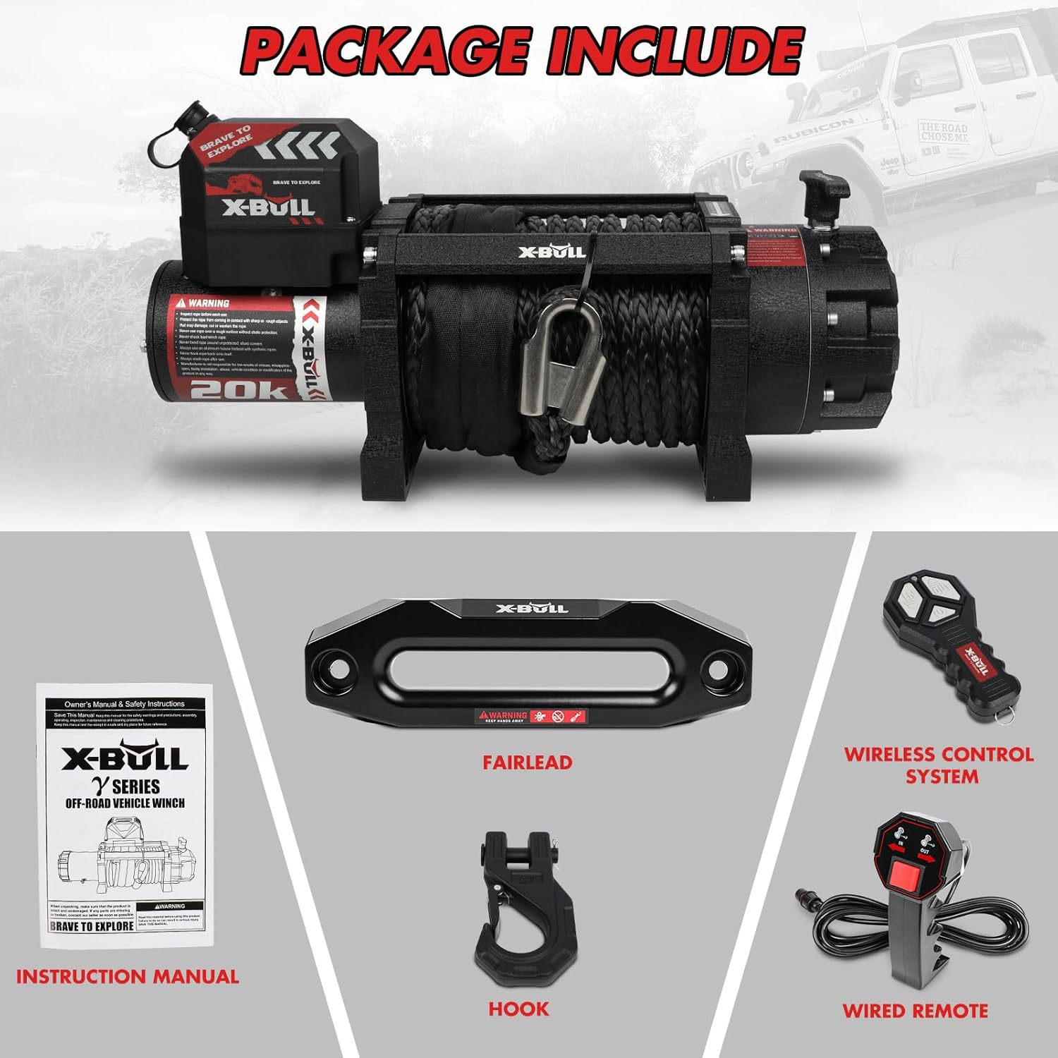 X-BULL XB-Y1-B0DJ75S38D Winches-Accessories - View #6