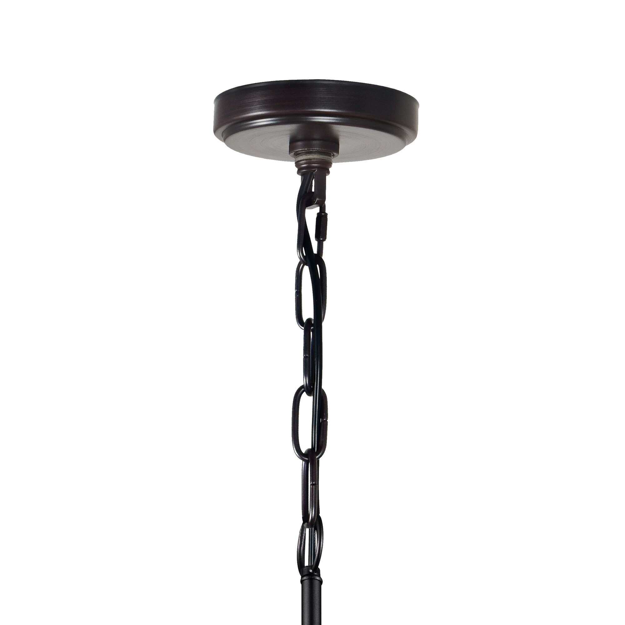 Mini Pewter Drum Shade Mesh Chandelier with Adjustable Chain