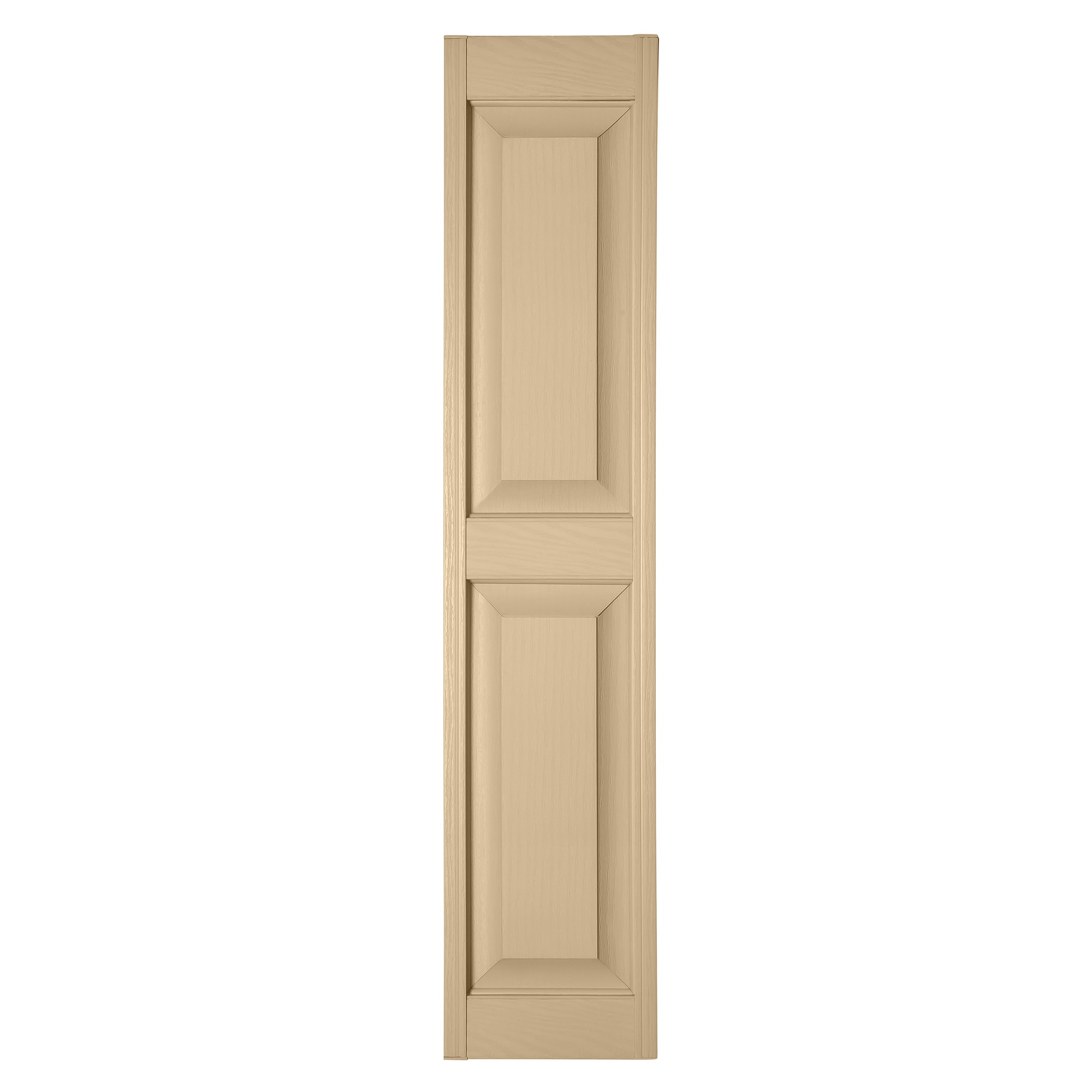 RELIABILT RP1069011 10-in W x 69-in H Sandalwood Raised panel Polypropylene Exterior Shutters ( 2 -Pack )