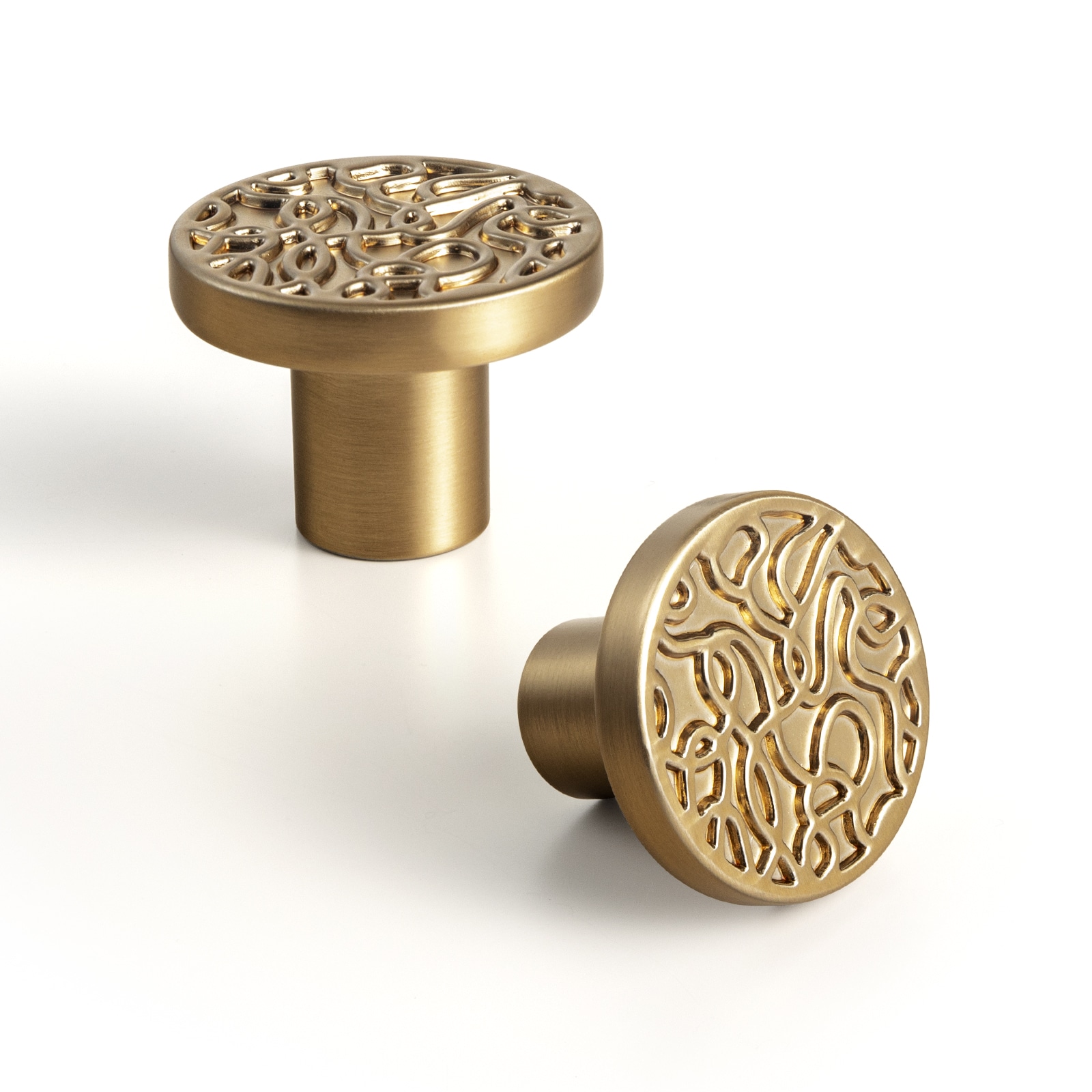 Miaokesen 7781UBR-DK 1-2/5-in Champagne Bronze Mushroom Modern Cabinet Knob 6 -Pack