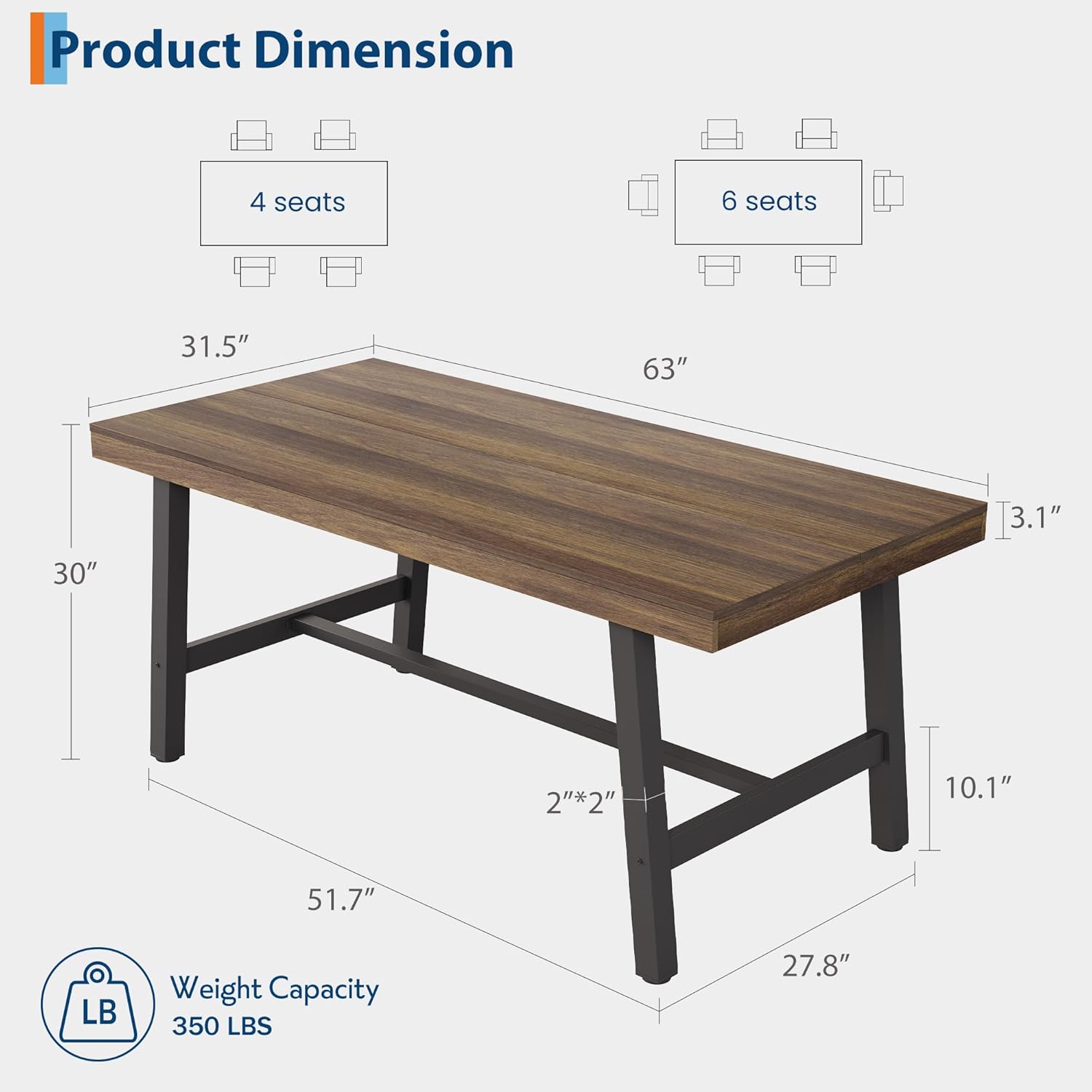 GarveeLife LY260725B01 Dining-Tables - View #3