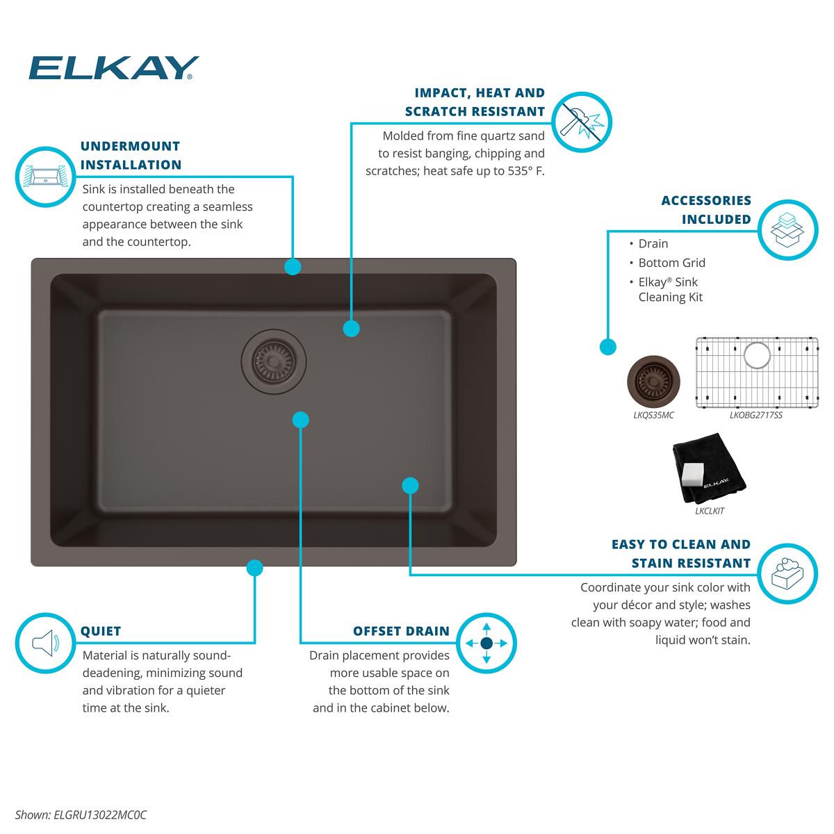 Elkay ELGRU13022MC0C Kitchen-Sinks - View #5