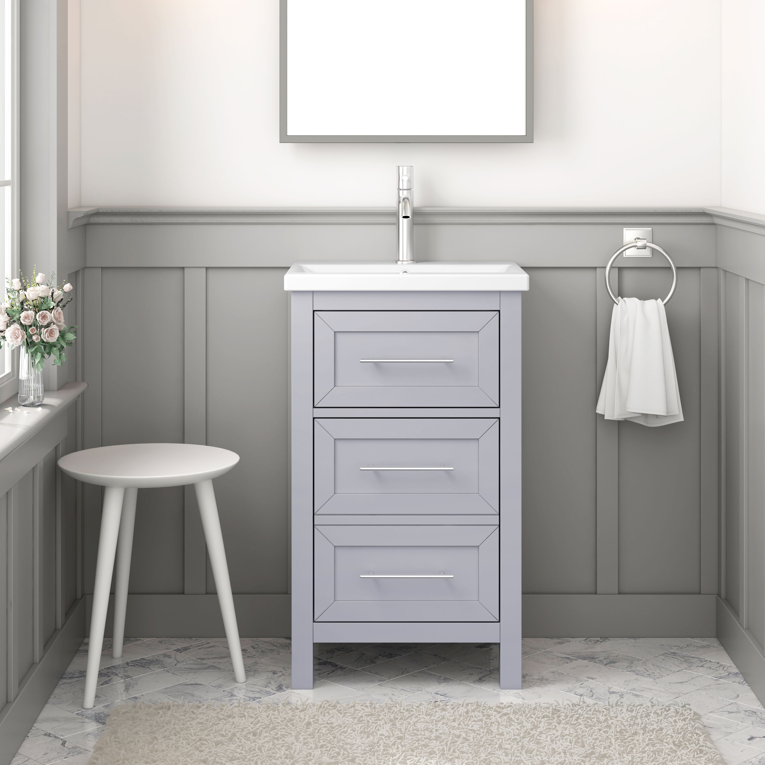 TJAmerican TJ02-22V2016GR Bath-Vanity-Combo - View #9