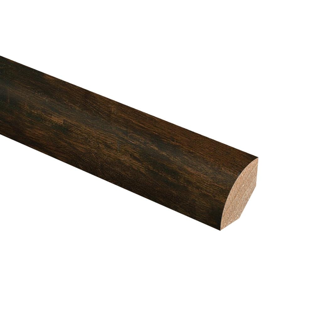 Zamma 204003012536 Dark Brown Hickory 0.75-in T x 0.75-in W x 94-in L Wood Quarter round