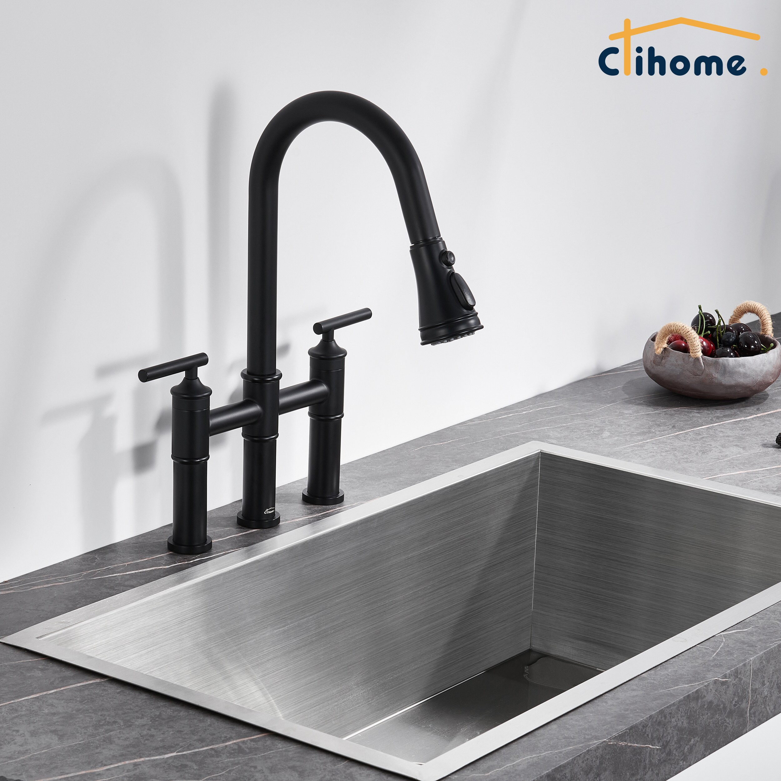 Clihome DG-KF02MB Kitchen-Faucets - View #3
