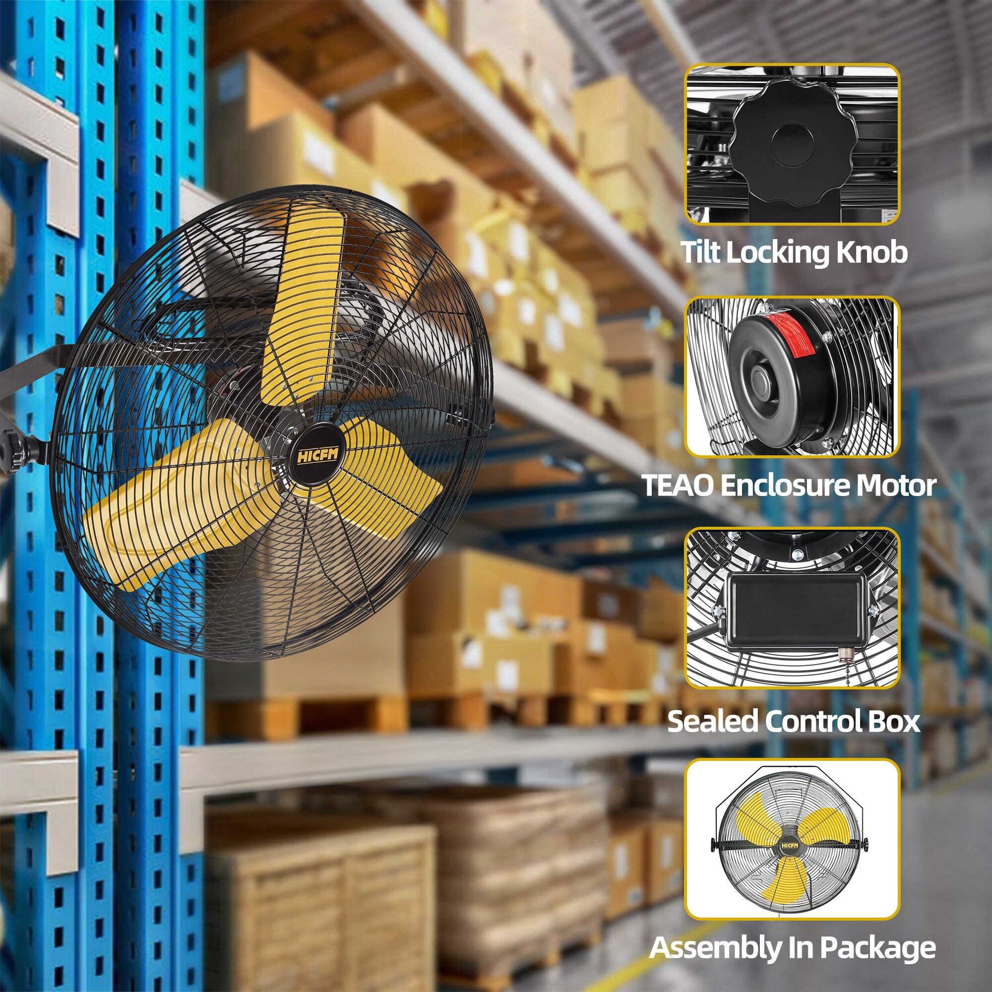  WMFAN-W24 Wall-Mounted-Fans - View #8