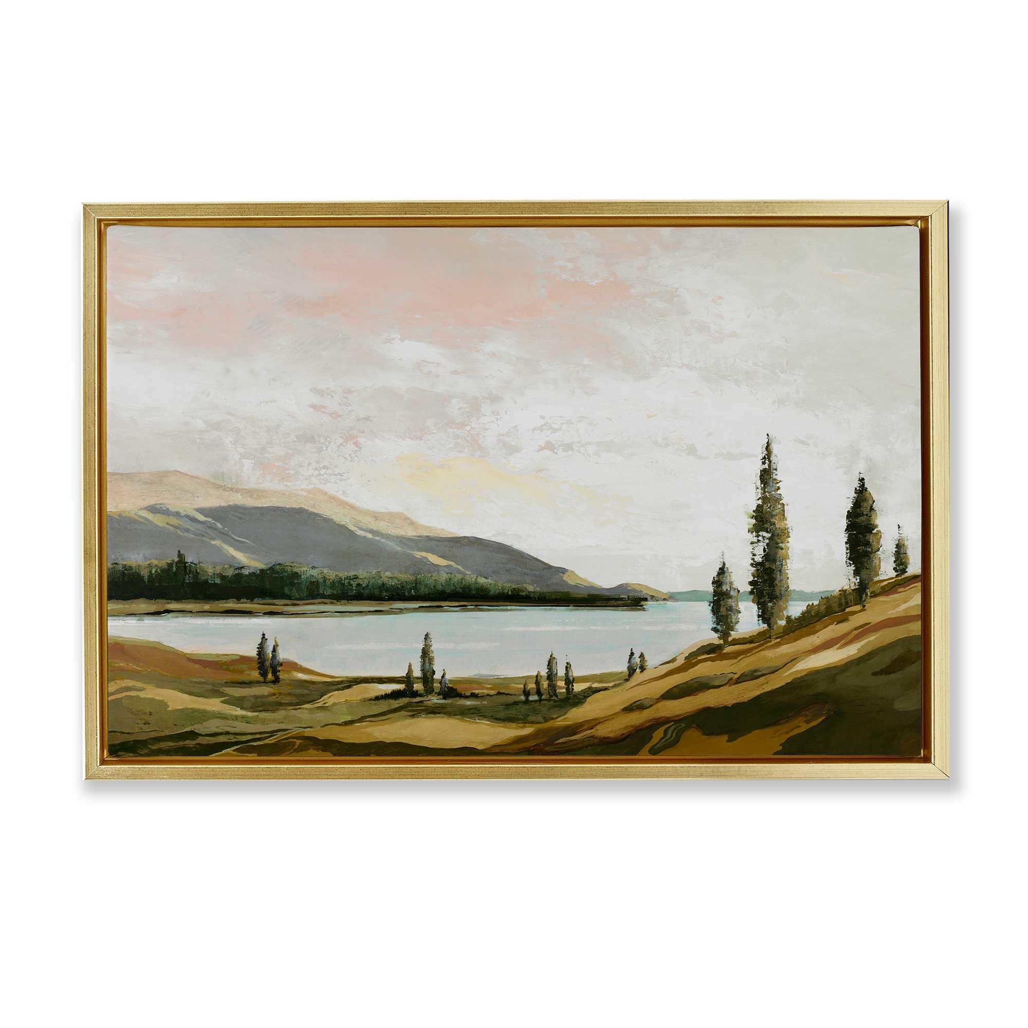 Stupell Industries BS-813-FFG-16X24 Calm Scenic Landscape Floating Frame design by Max Maxx