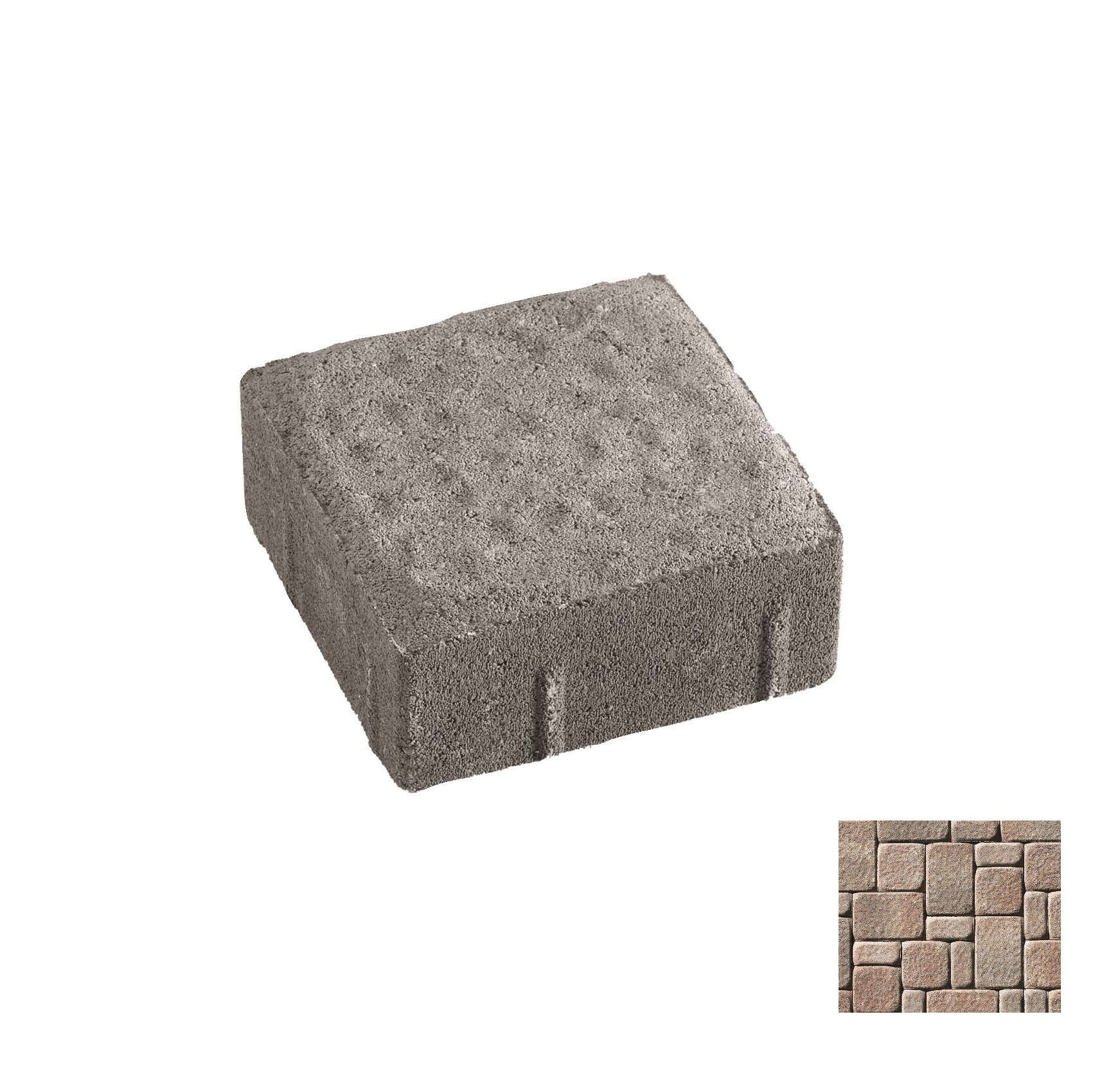 Oldcastle 10459044 Kingston 6-in L x 6-in W x 3-in H Ironstone Concrete Patio Kit