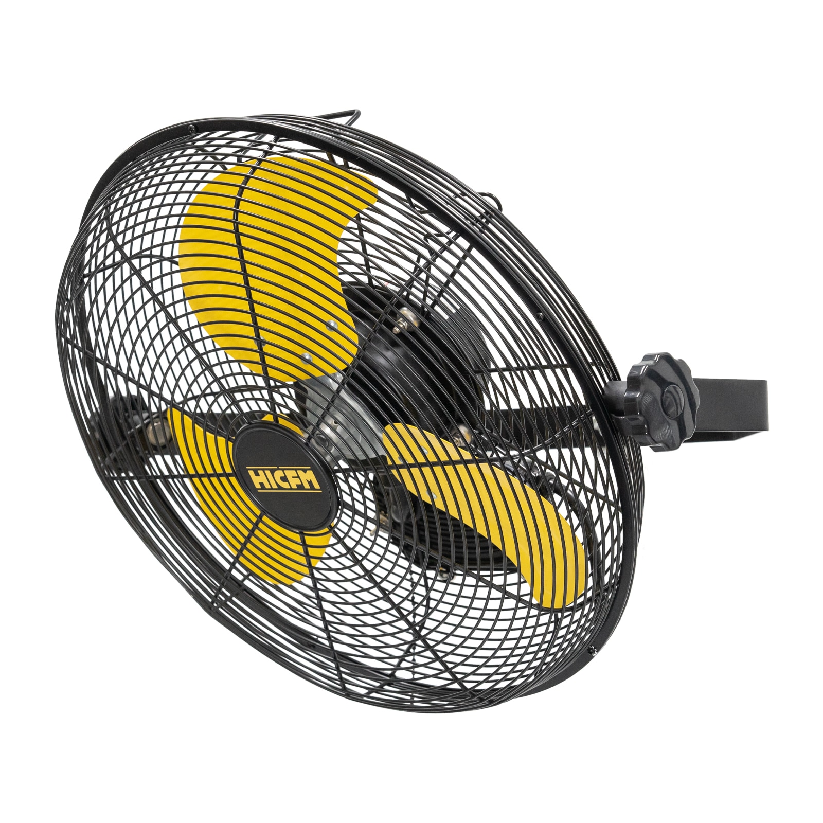 HICFM 14 inch Outdoor Wall Mount Fan 3-Speed High Velocity Weatherproof Wall-Mounted Fans with IP44 Motor and Manual GFCI Plug for Patios Greenhouse and Gazebo UL Listed