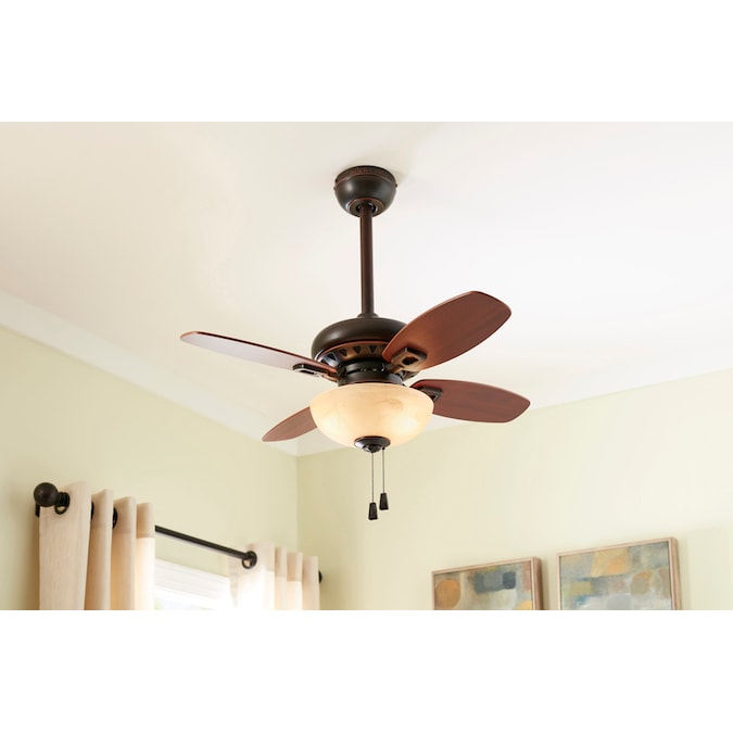 Flush Mount Ceiling Fan With Light, 32 Inch Ceiling Fan With Light