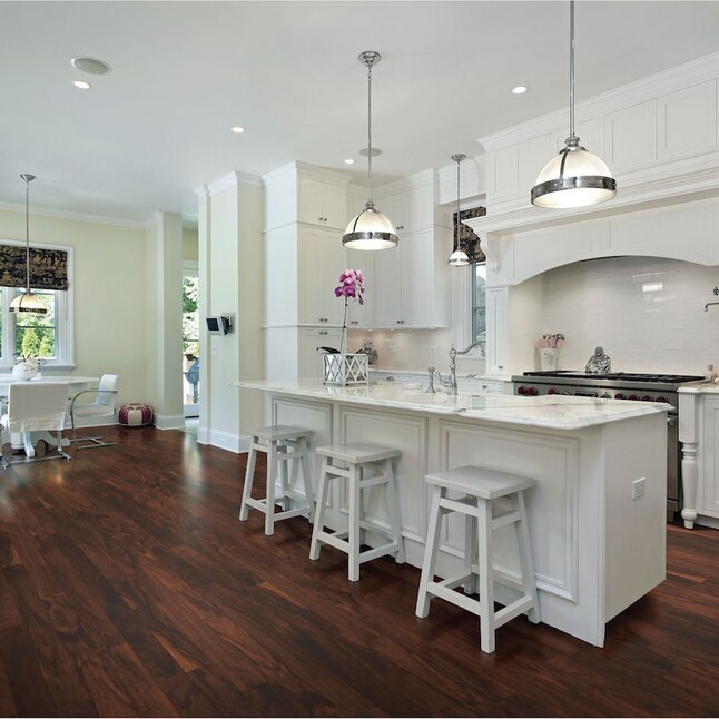 Natural Floors by USFloors Prefinished Chestnut Acacia Handscraped Engineered Hardwood Flooring Sample Natural Floors by USFloors Prefinished Chestnut Acacia Handscraped Engineered Hardwood Flooring Sample