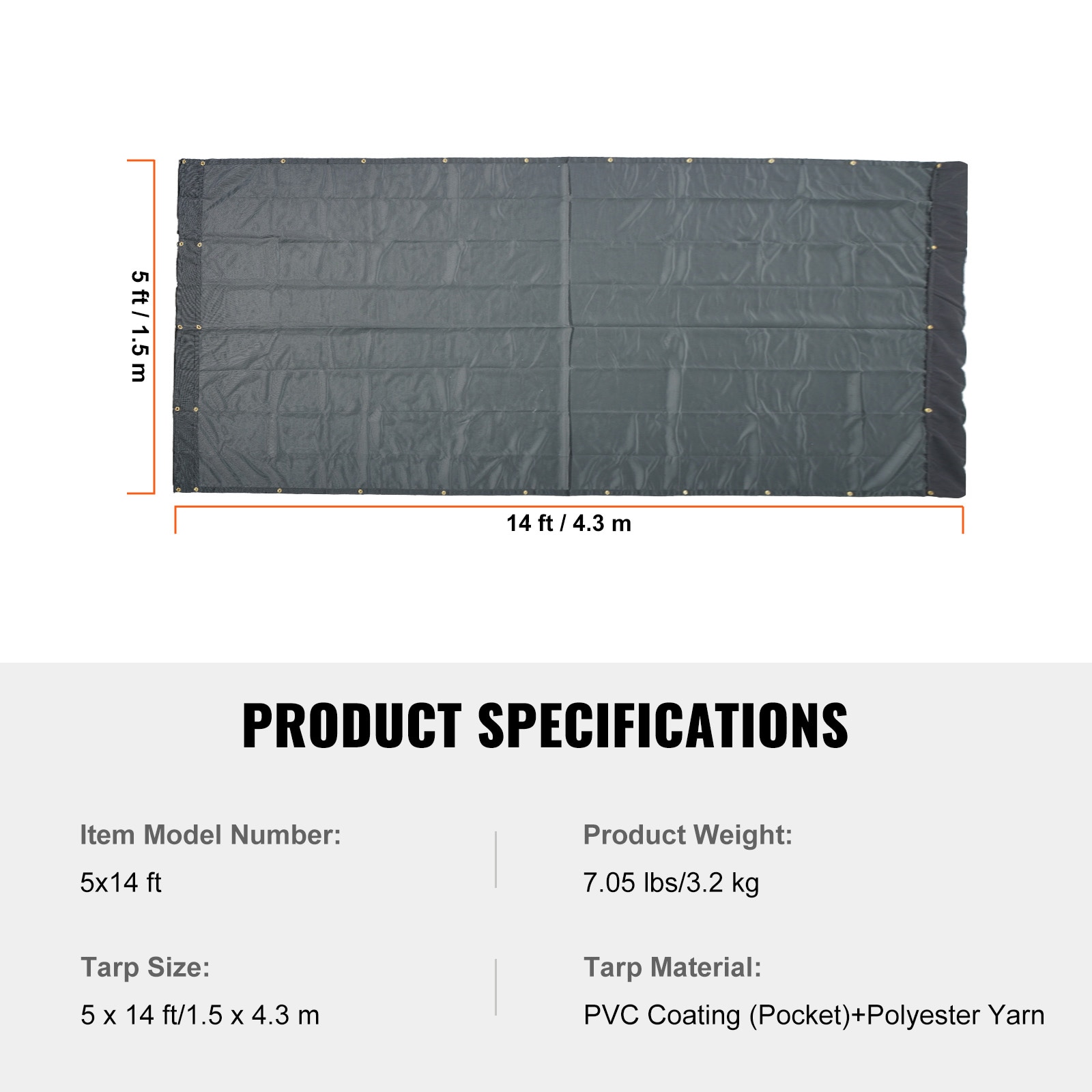 VEVOR KCPVC5X1418OZKBIKV0 tarps - View #3