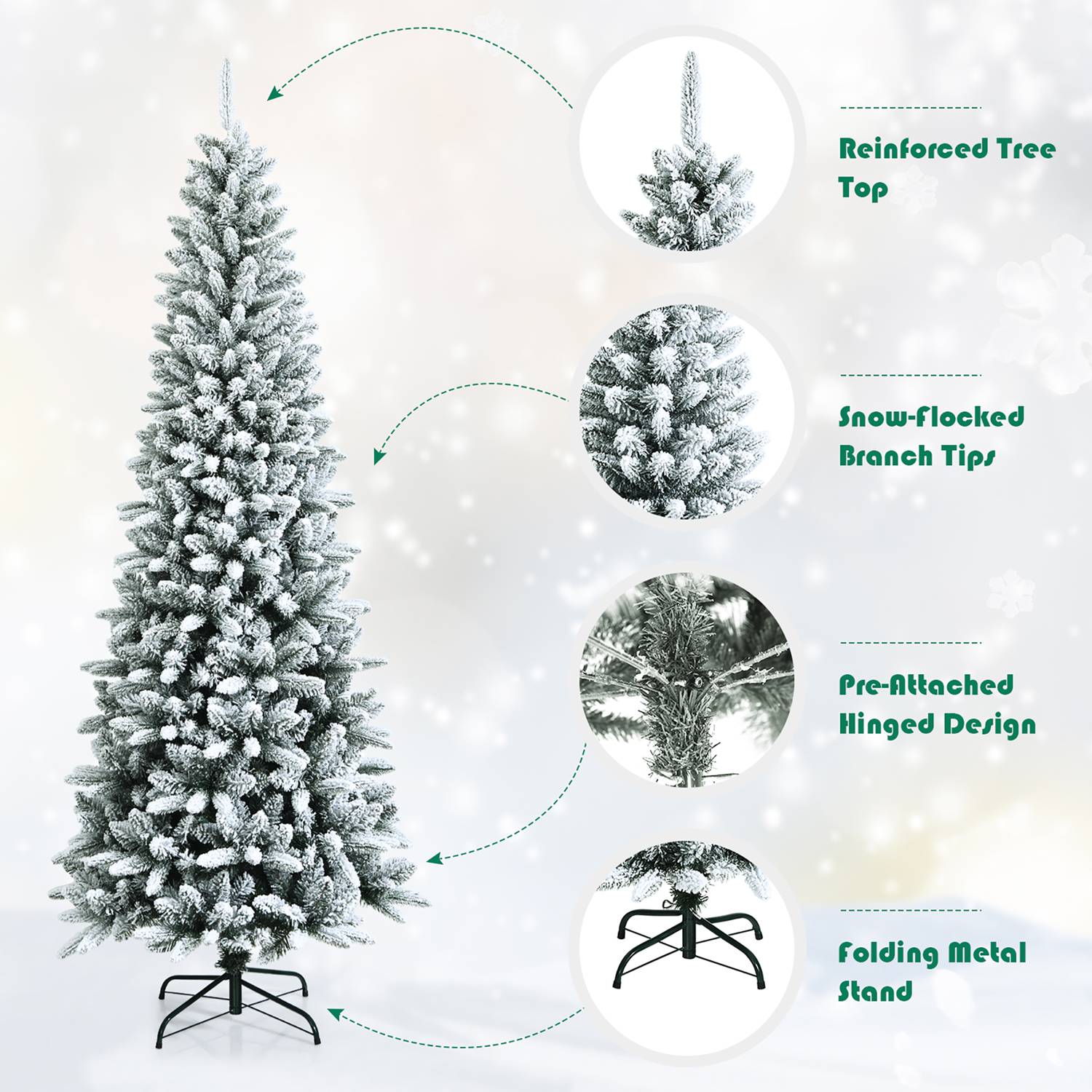 Costway CSHY000439 Artificial-Christmas-Trees - View #10