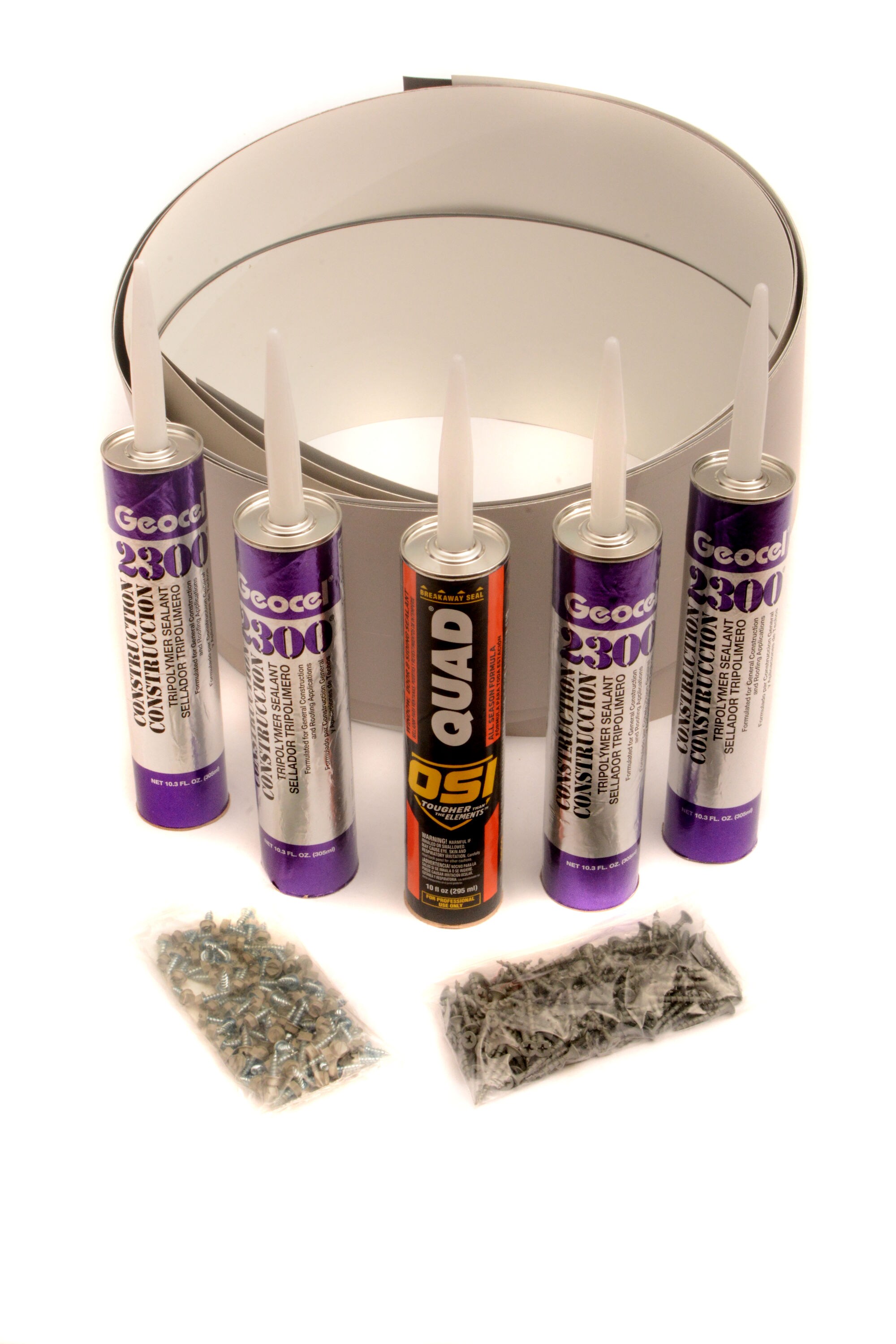 RainTight Decks FAS-6 Kit Black Under Deck Ceiling Panel Screws and Caulk (6-Pack)