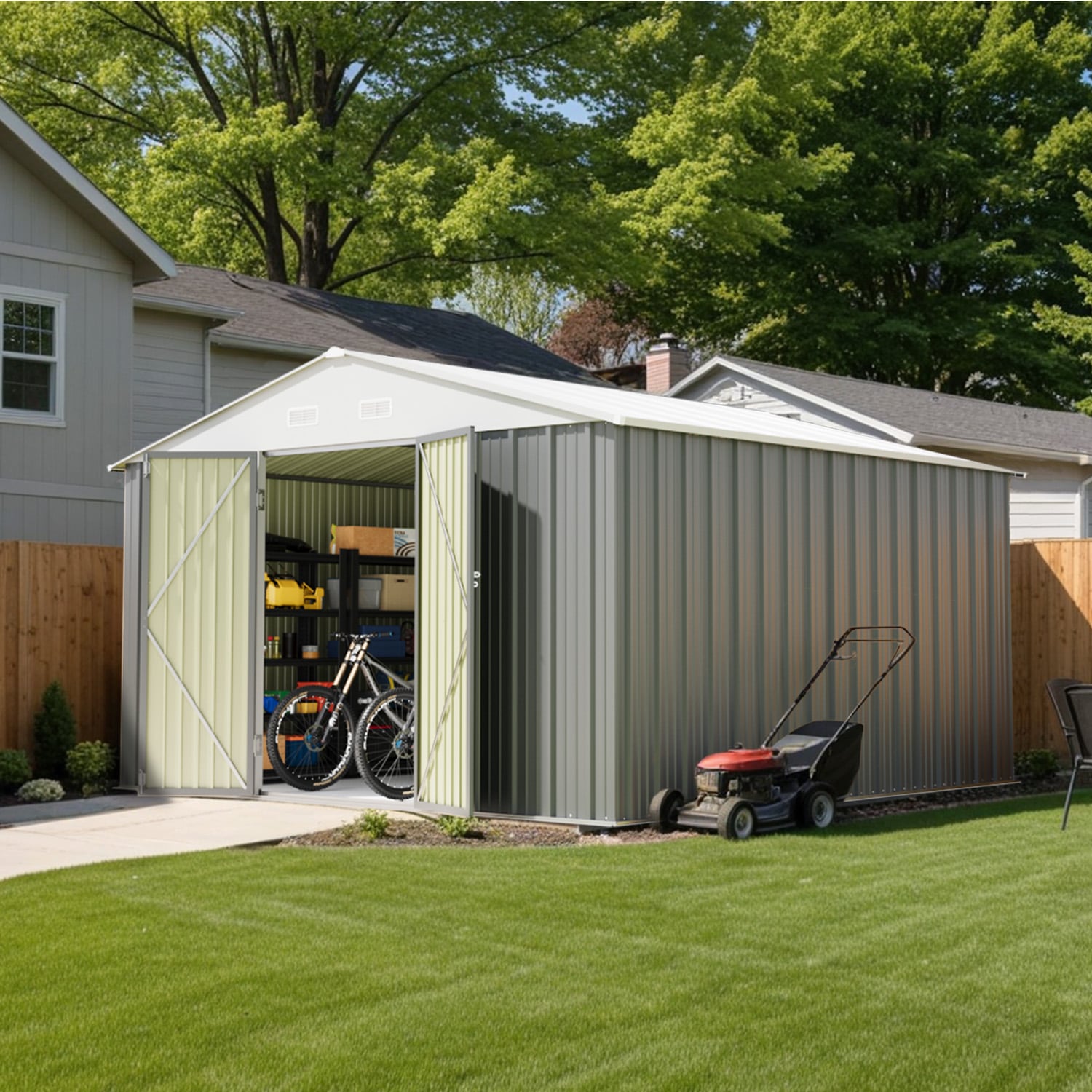Patiowell WES-0629-4 Metal-Storage-Buildings-Sheds - View #2