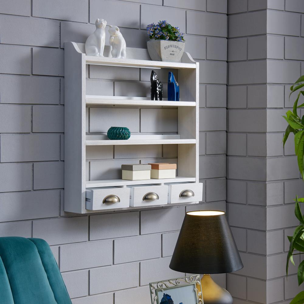 Cieken Hidden Smart Wall-Mounted Sliding Storage Wall Sticky Shelf Space  Saving