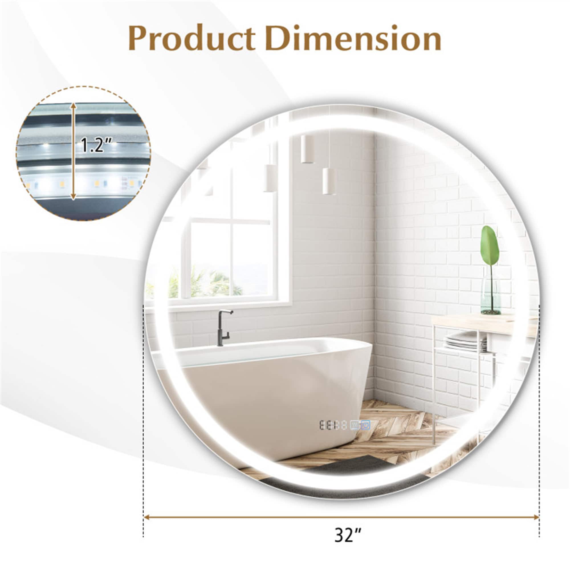 BABOOM BOM-5108990-OR Framed-Bath-Mirrors - View #3