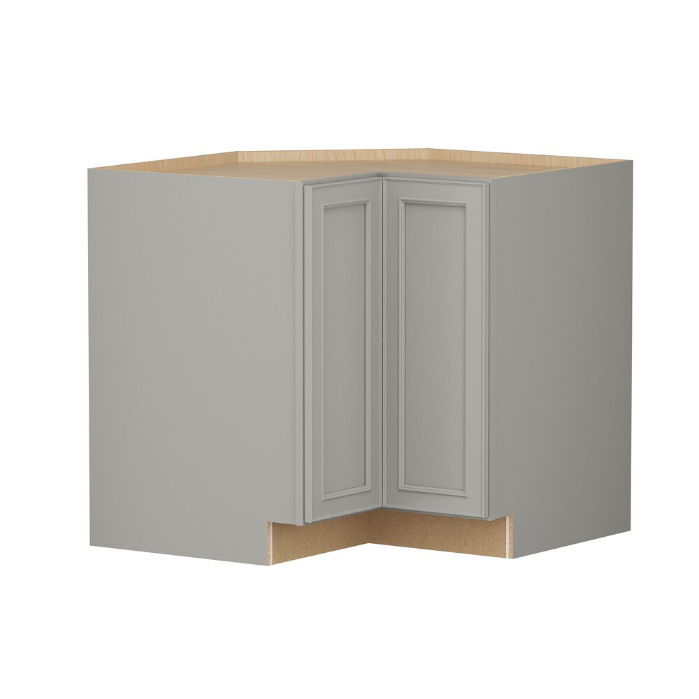 Shenandoah Irvington 36-in W x 34.5-in H x 24-in D Stone Painted Super Lazy Susan Corner Base Fully Assembled Cabinet Recessed Panel Miter