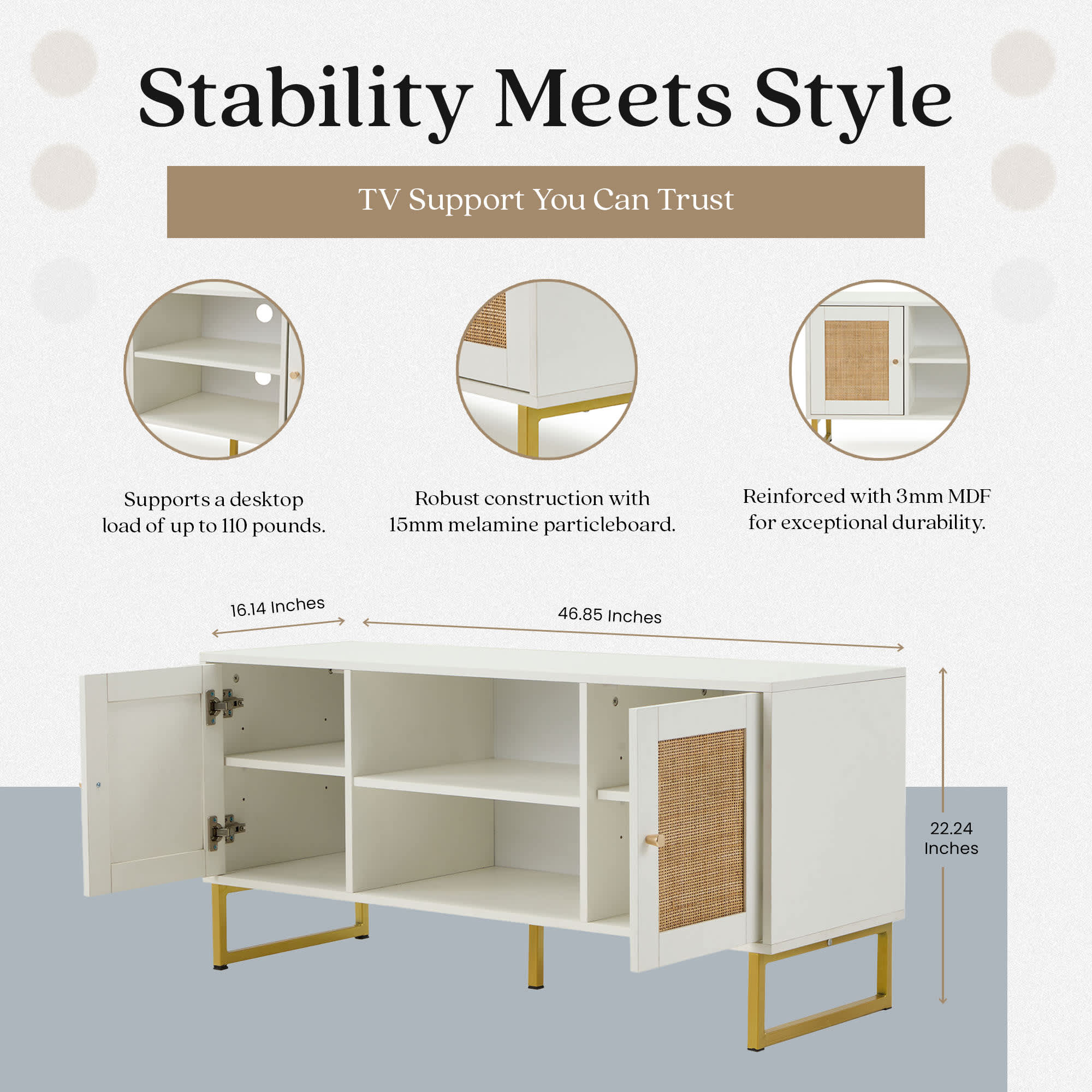 JOMEED 324863 Console-Sofa-Tables - View #3