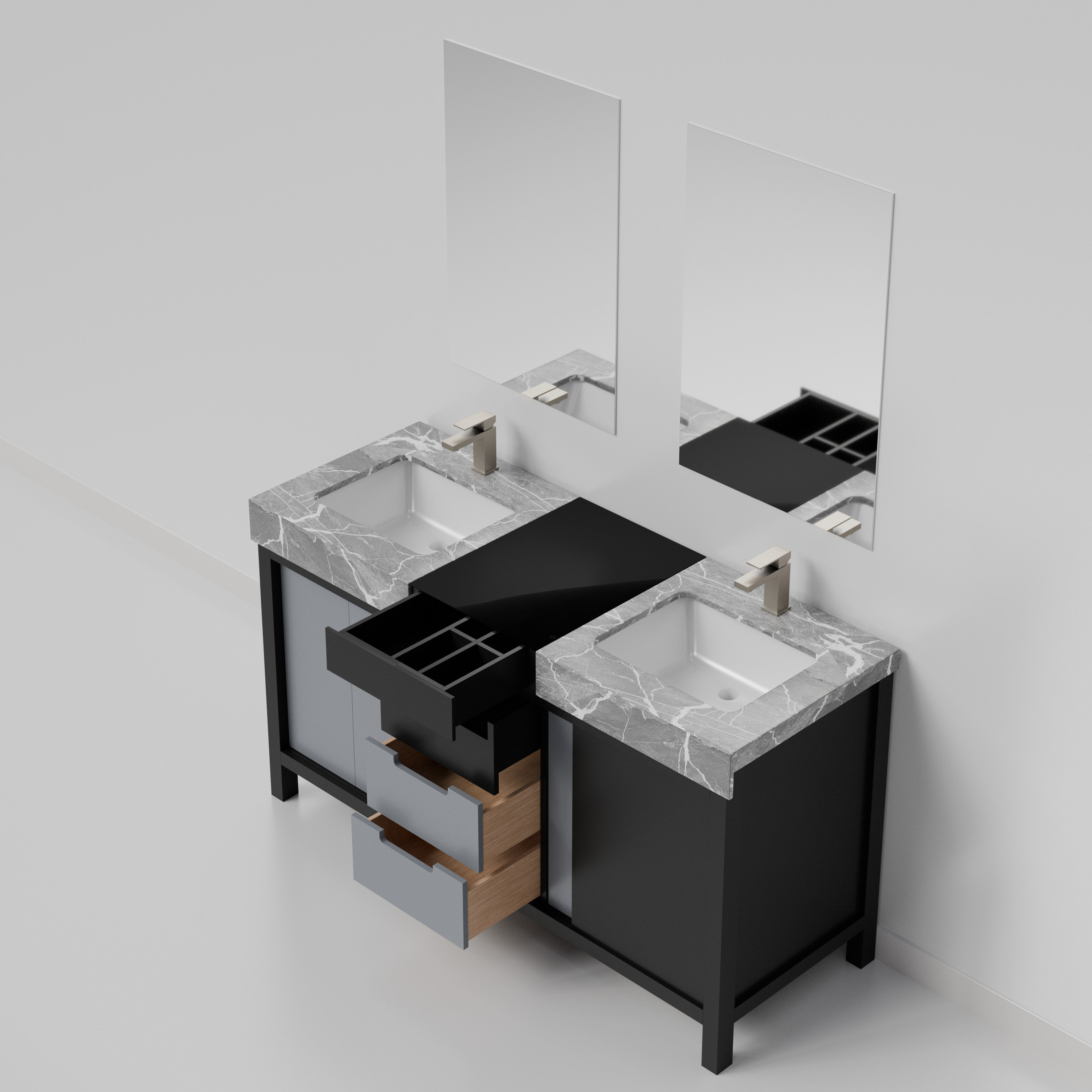 Lexora LZ342260DLISM28FBG Bath-Vanity-Combo - View #8