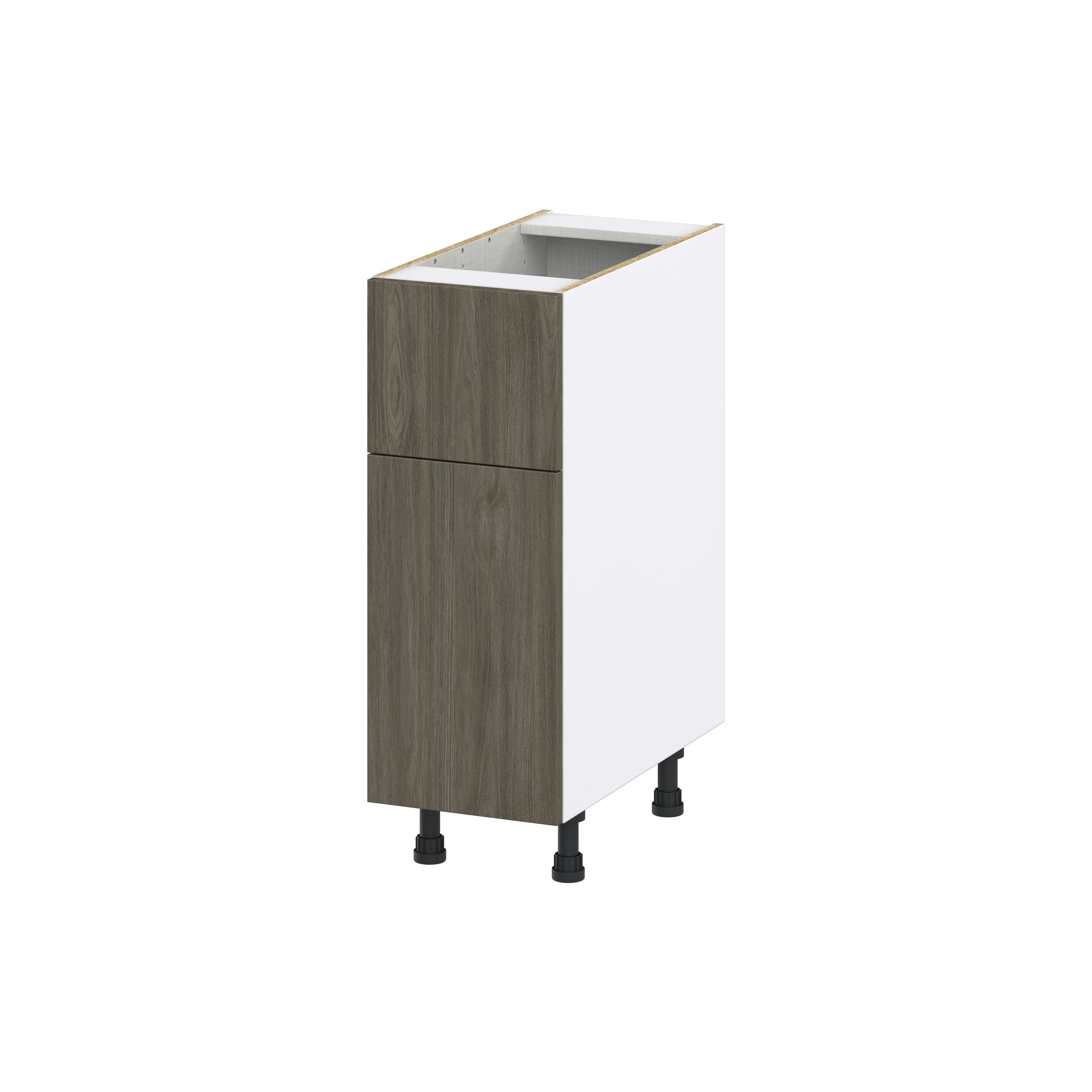 Hugo&Borg Savane 18-in W x 34.5-in H x 25-in D Textmel 1-Drawer Base Fully Assembled Cabinet (Flat Panel Slab Style)