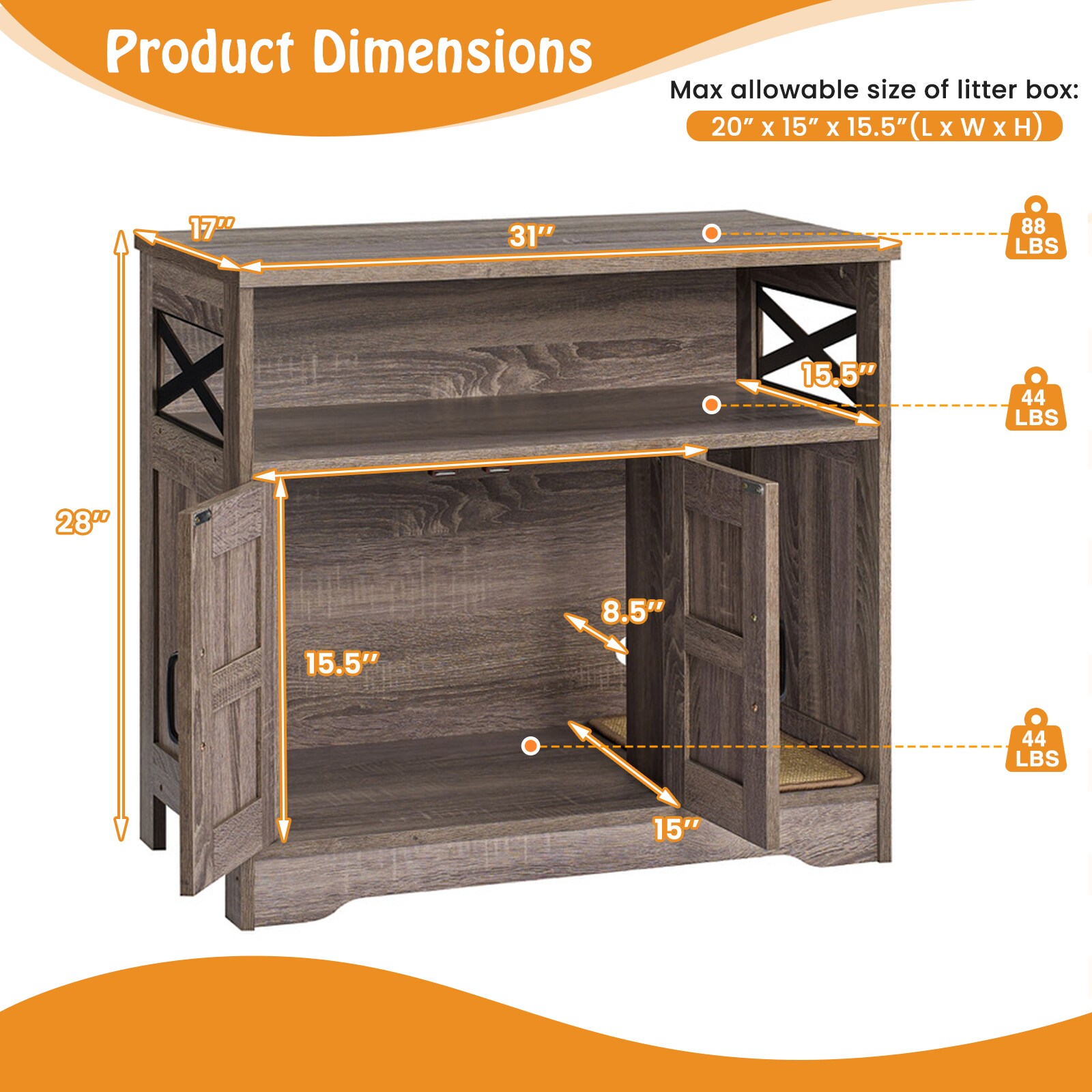 Ayelon BN88330GR Litter-Boxes - View #5