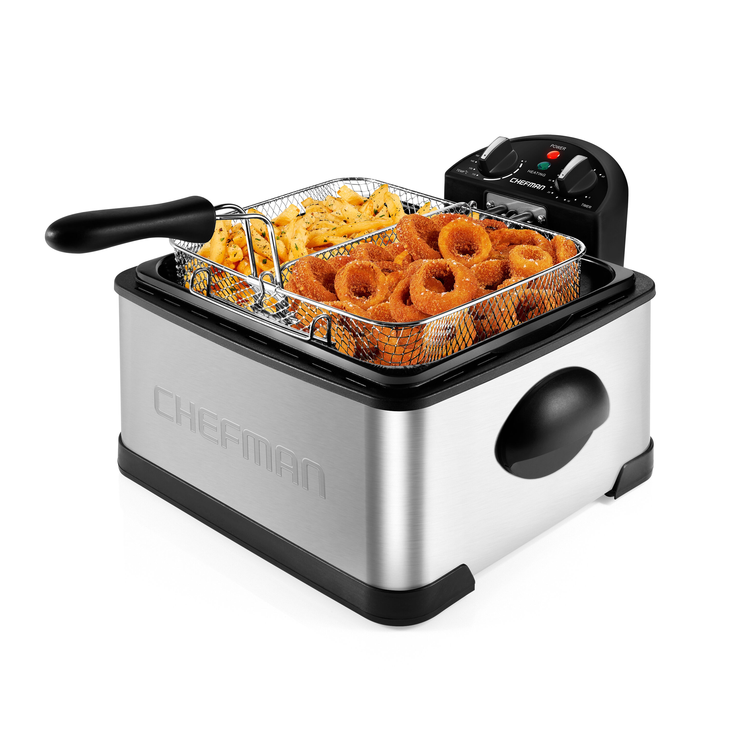 Deep Fryer, 4.5 Liters/19 Cup Oil Capacity Professional-Style with 3  Baskets - 35034