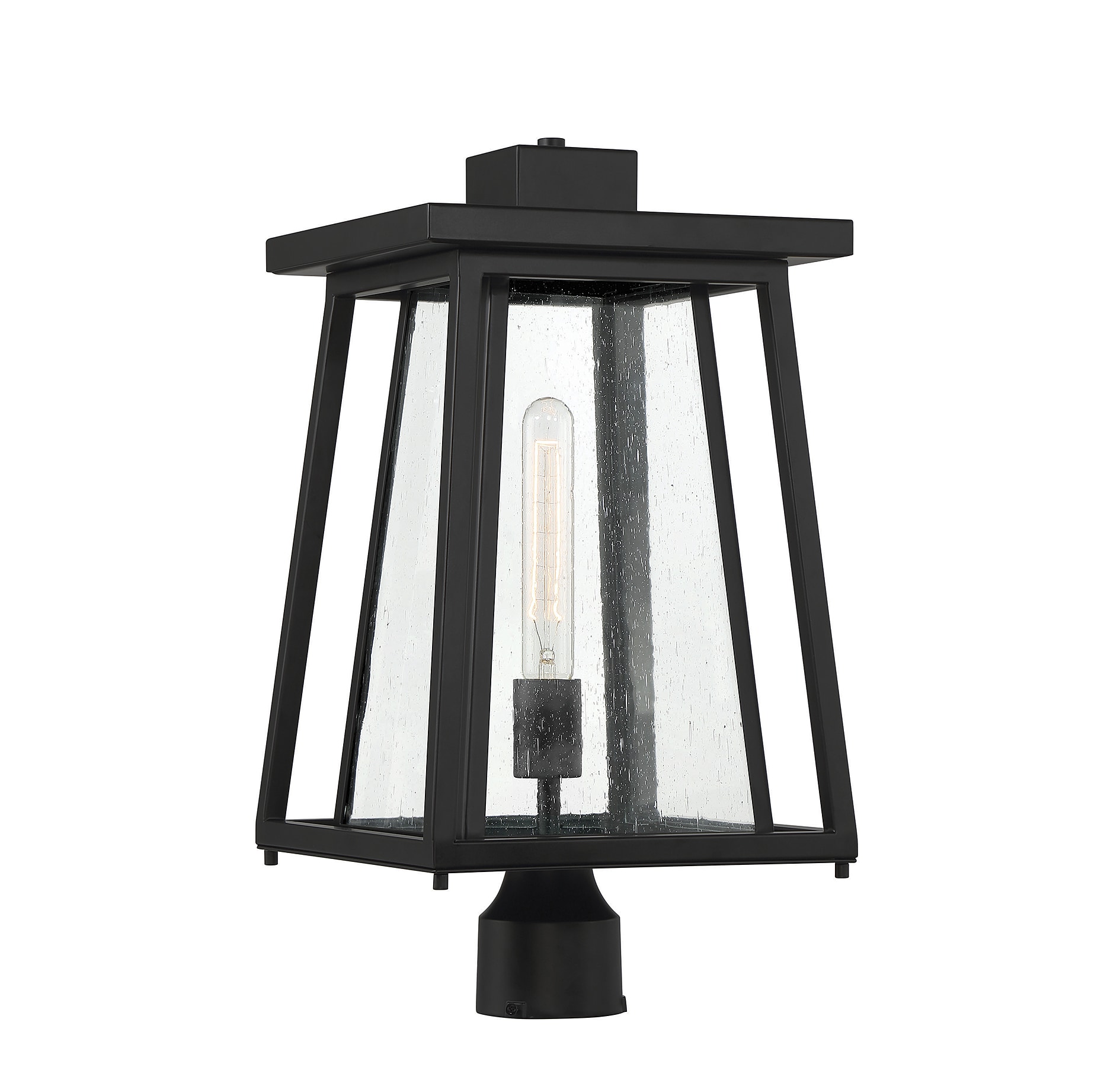 Savoy House 5-2024-BK Denver 19-Inches Matte Black Modern/contemporary Outdoor Light post lantern