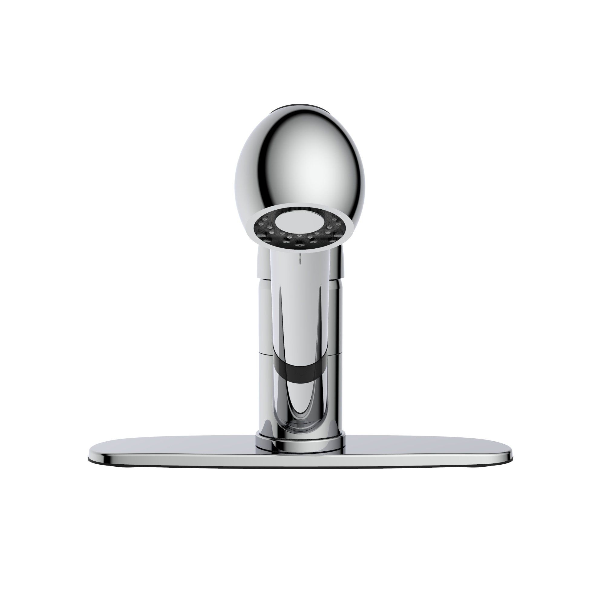 Polished Chrome Single Handle Pull-Out Kitchen Faucet with Sprayer
