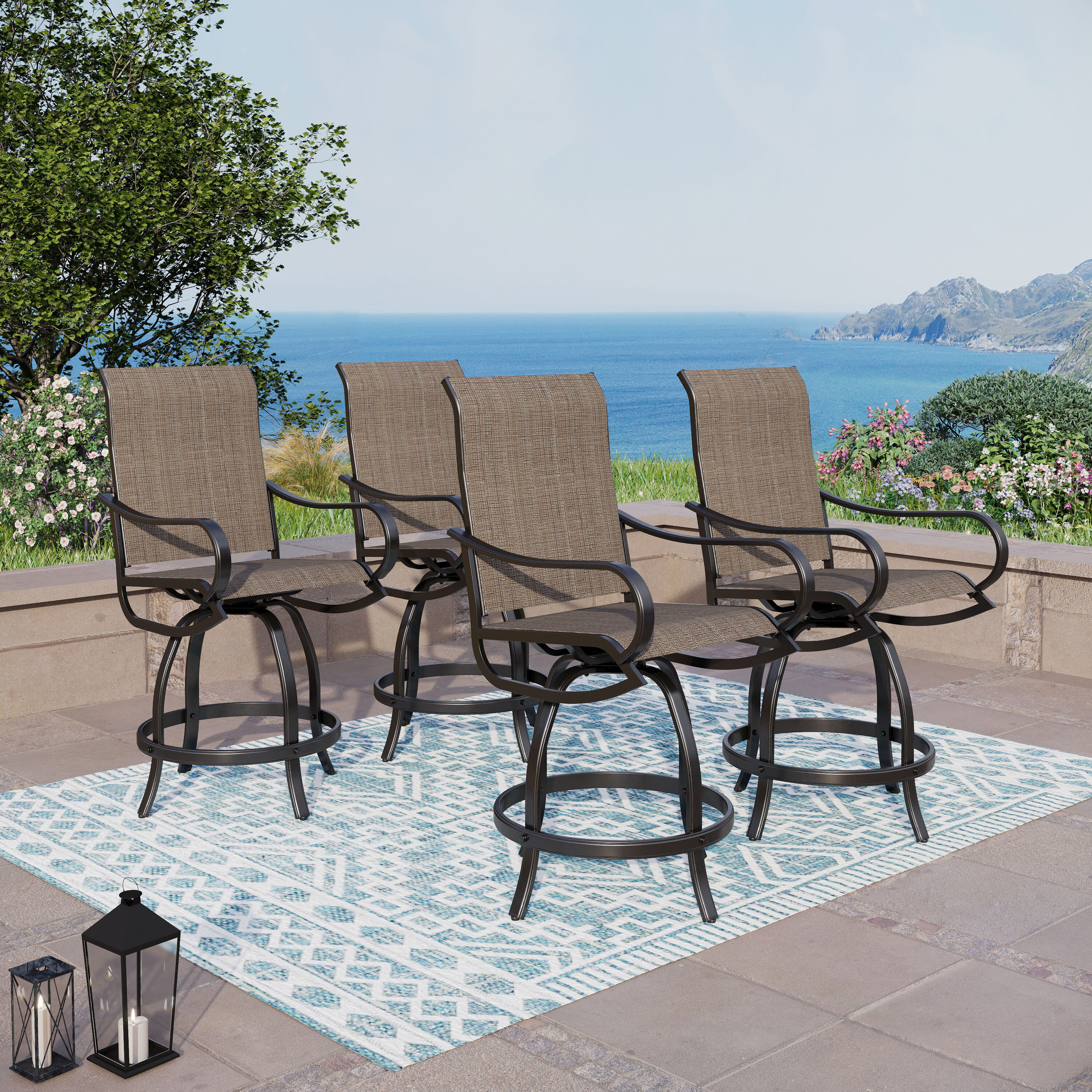 Sling Swivel Patio Chairs at Lowes