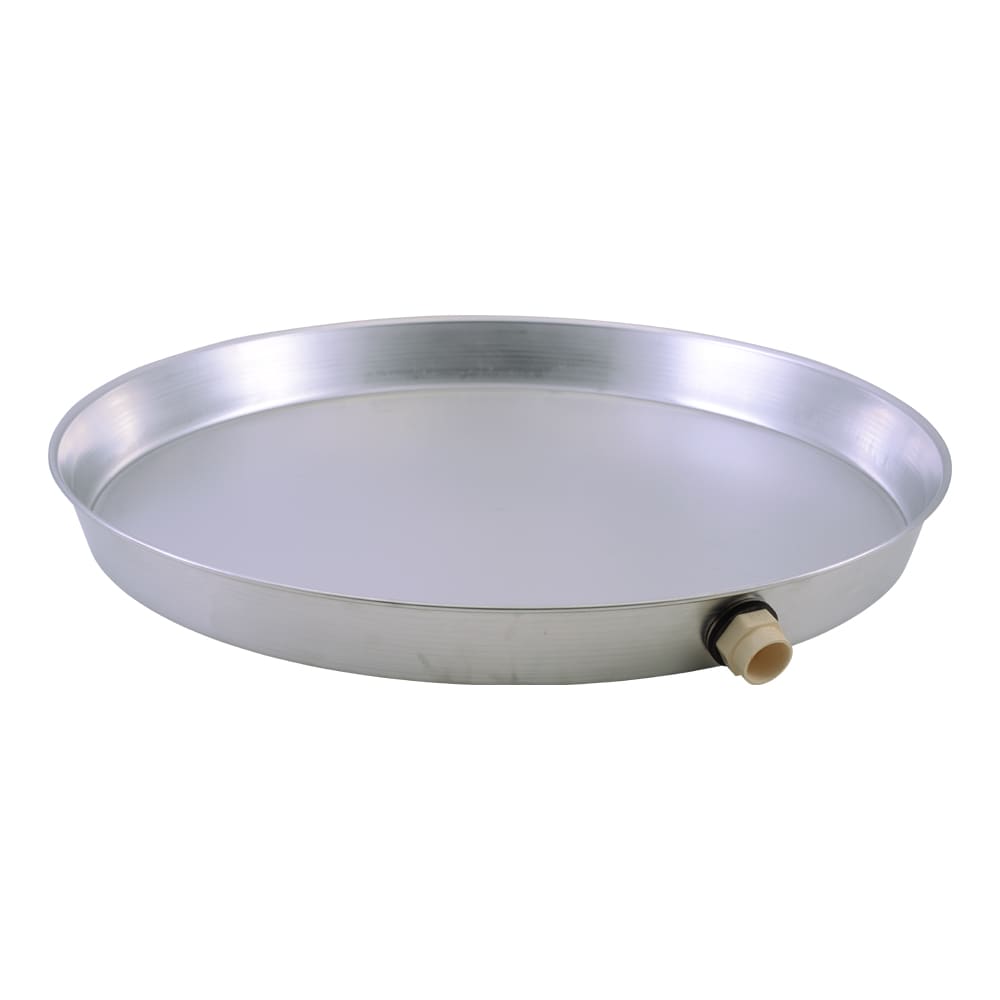 HoldRite QP-26-LC 26-in ID Aluminum Water Heater Drain pan with CPVC Fitting