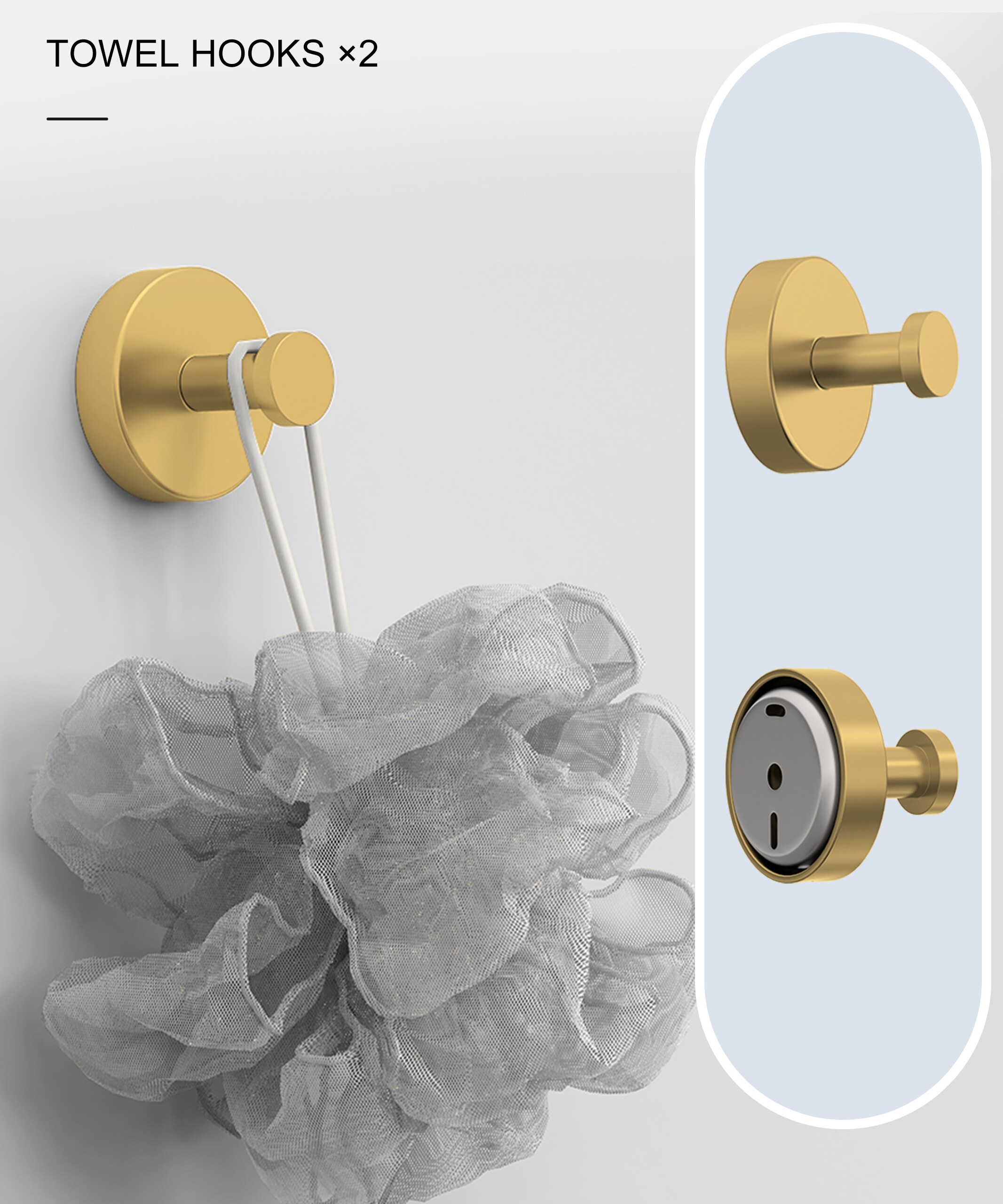 BWE A-91063-BG Decorative-Bath-Hardware-Kits - View #4