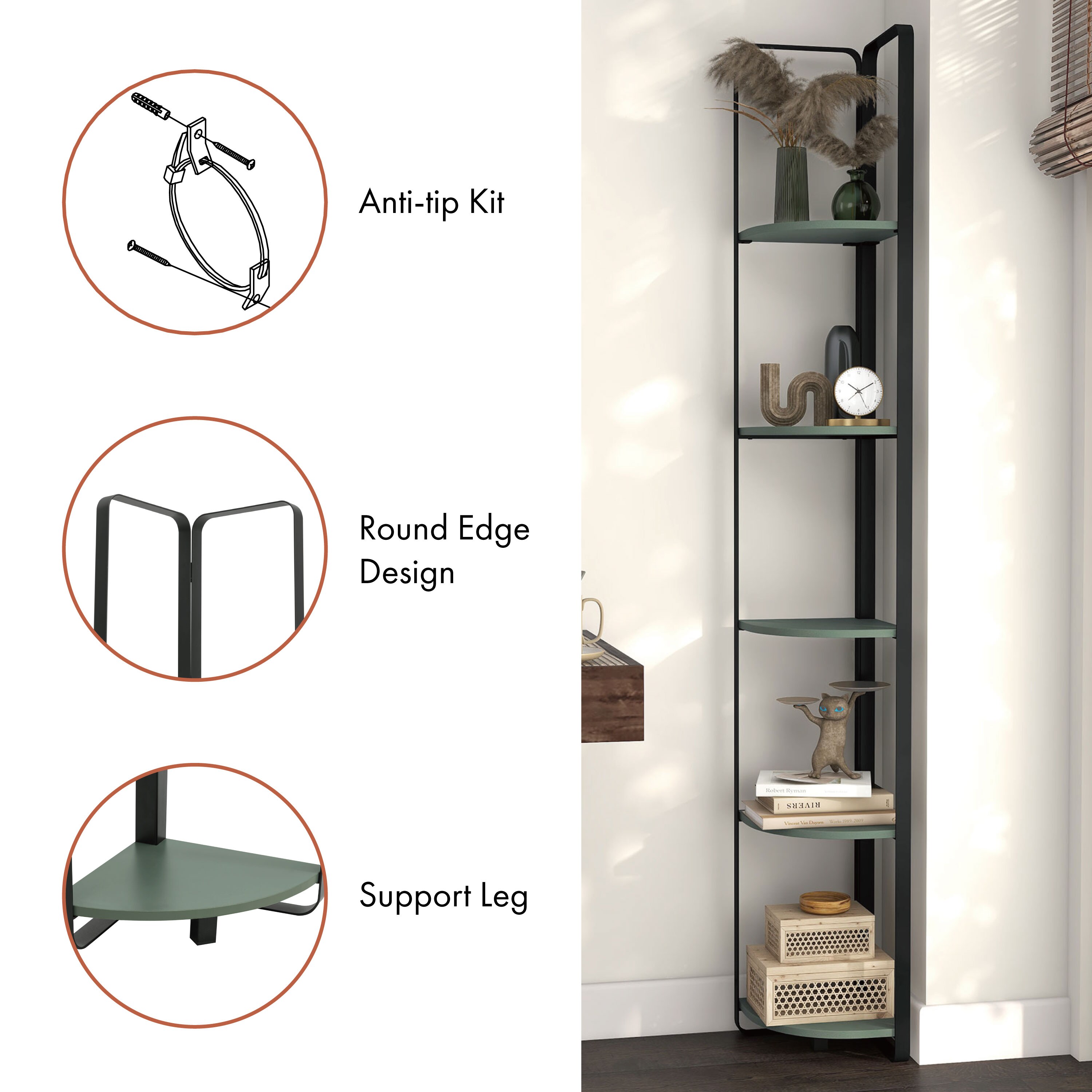 Furniture of America IDI-243235 bookcases - View #13