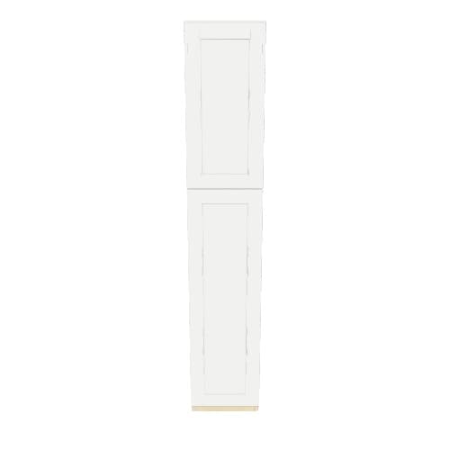 allen + roth Aveley 24-in W x 84-in H x 24-in D Linen Maple Door Pantry Semi-Custom Cabinet