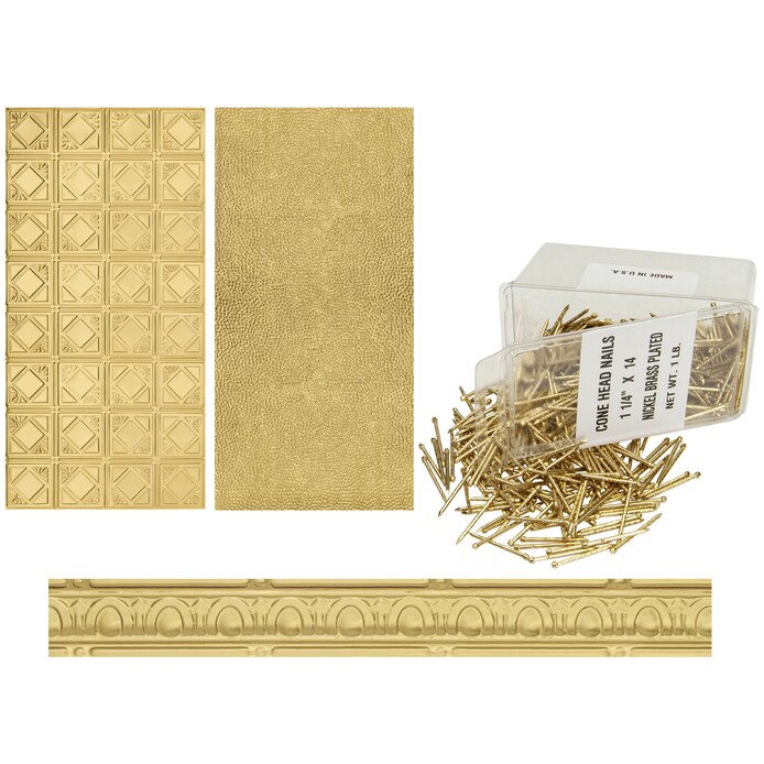 Armstrong Ceilings  Metallaire Fans Brass 48-in x 24-in Ceiling Tile Kit