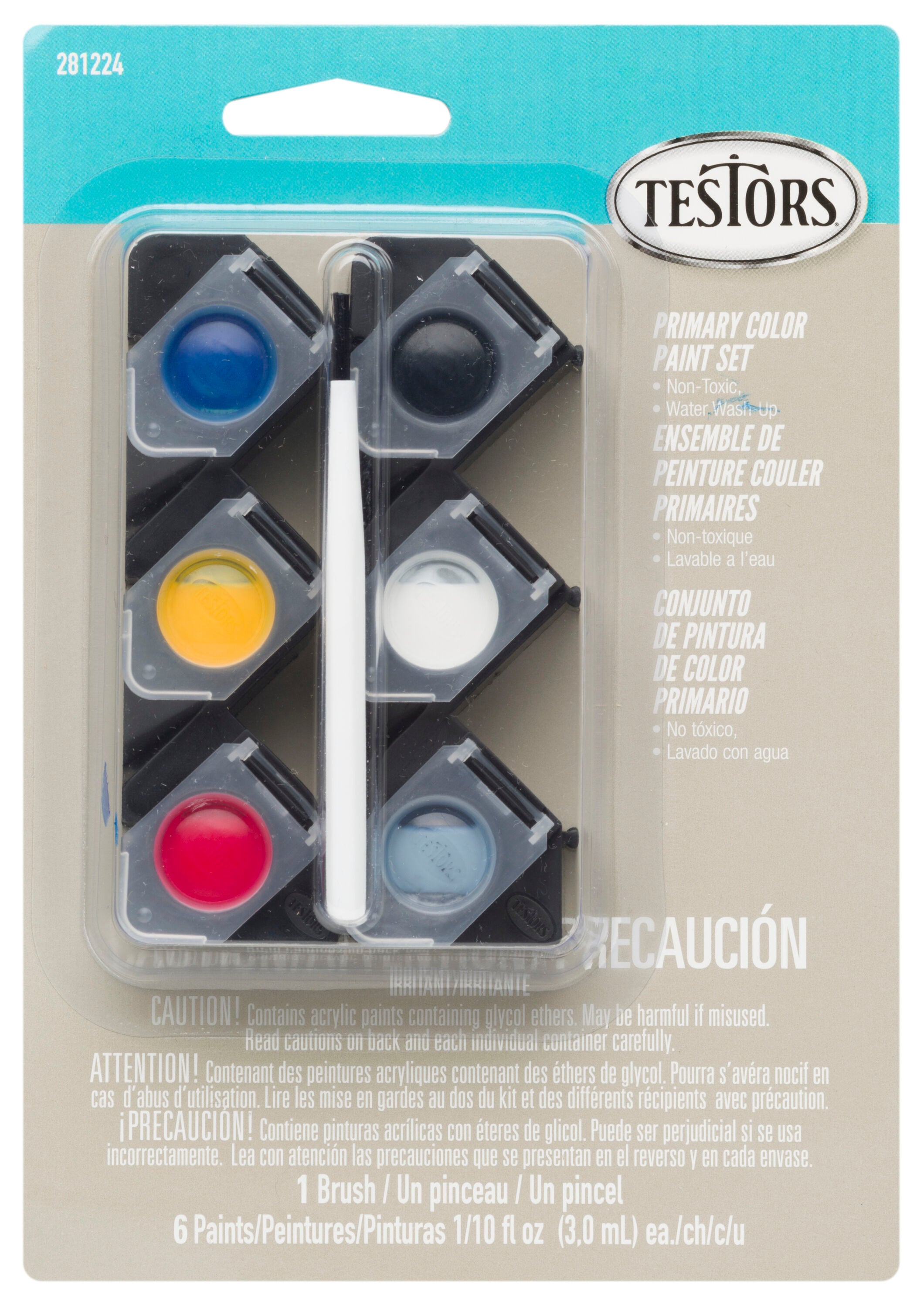 Testors 9132X Ultra-Bright Fluorescent Colors Enamel Paint Set