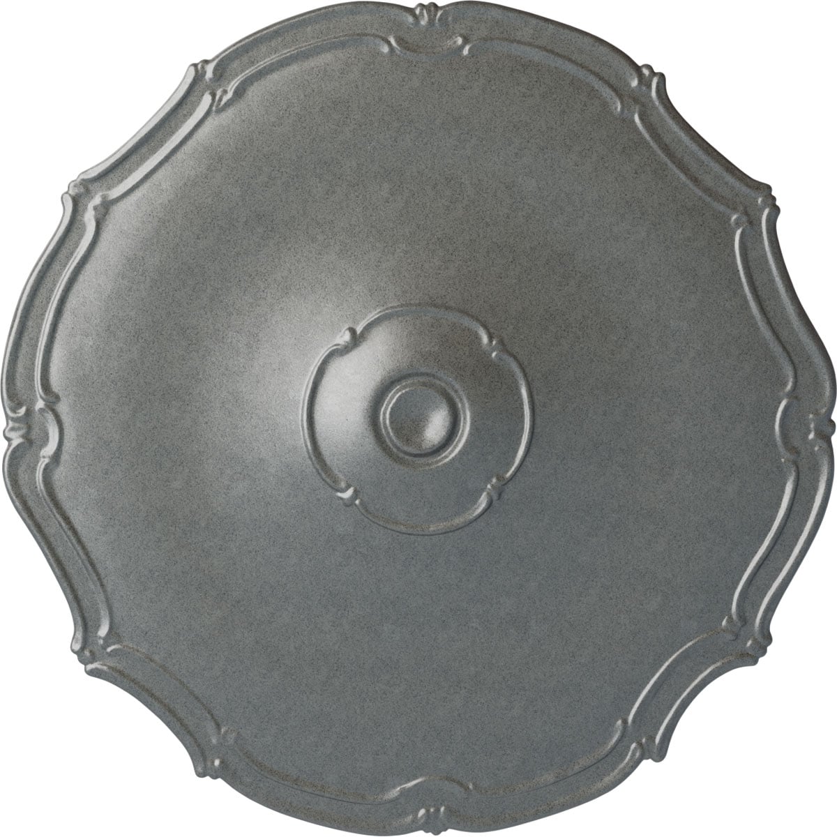 Ekena Millwork CM18POPLS Pompeii 18.875-in W x 18.875-in L Painted Platinum Polyurethane Whole Ceiling Medallion