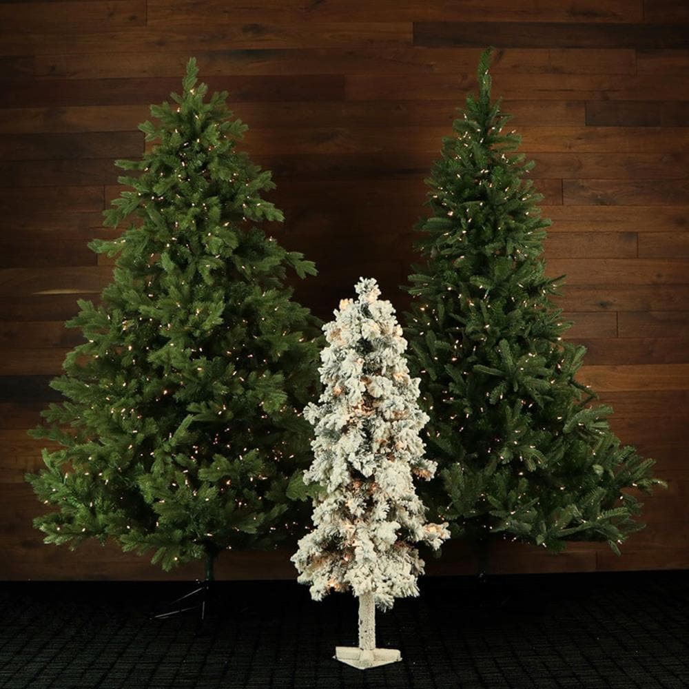 Elegant 2-Ft White Pine Pre-Lit Christmas Tree with Clear Lights