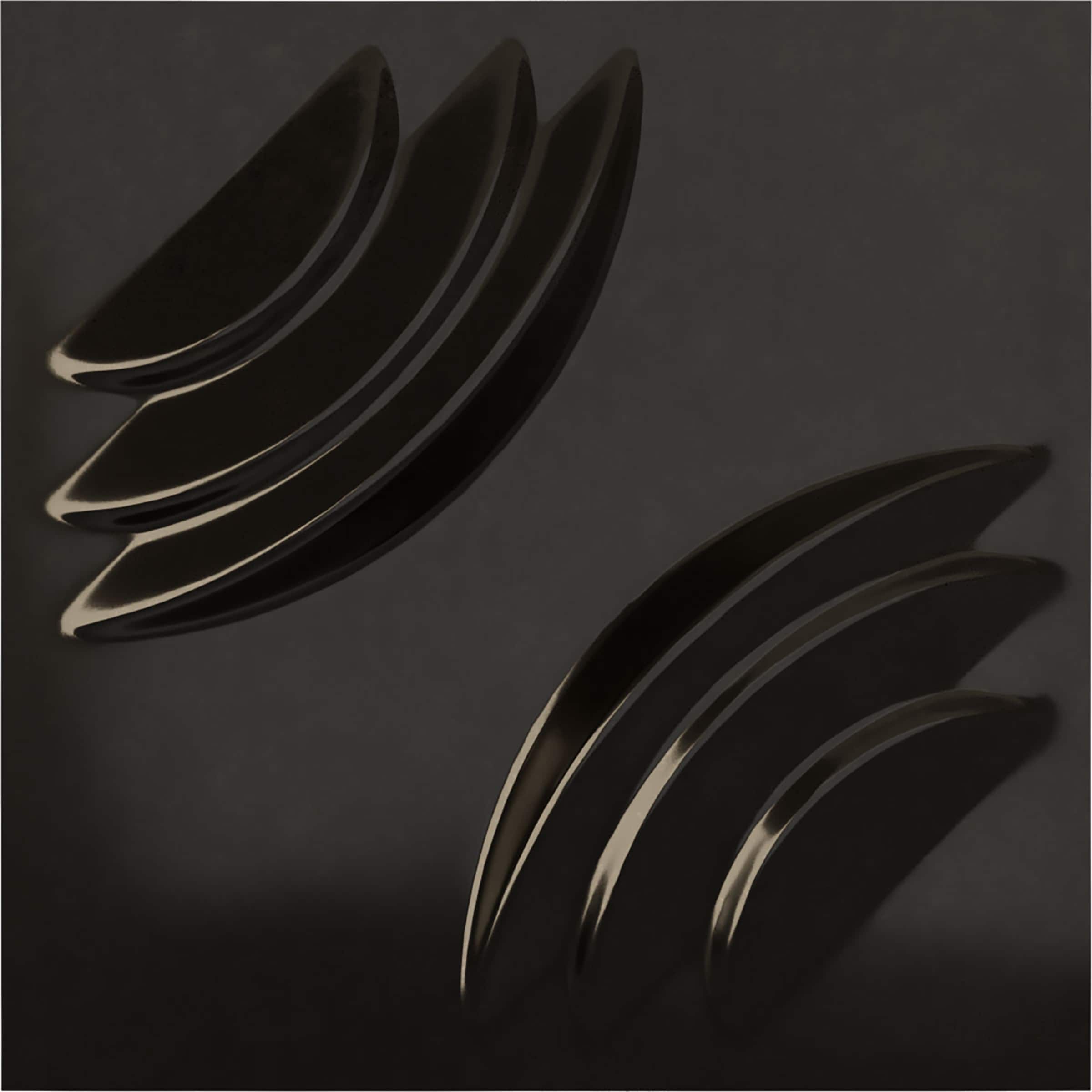 Ekena Millwork WP20X20ARECA 19-5/8-in x 19-5/8-in Embossed Paintable/Stainable Black PVC Geometric Wall Panel ( 2.67-sq ft )