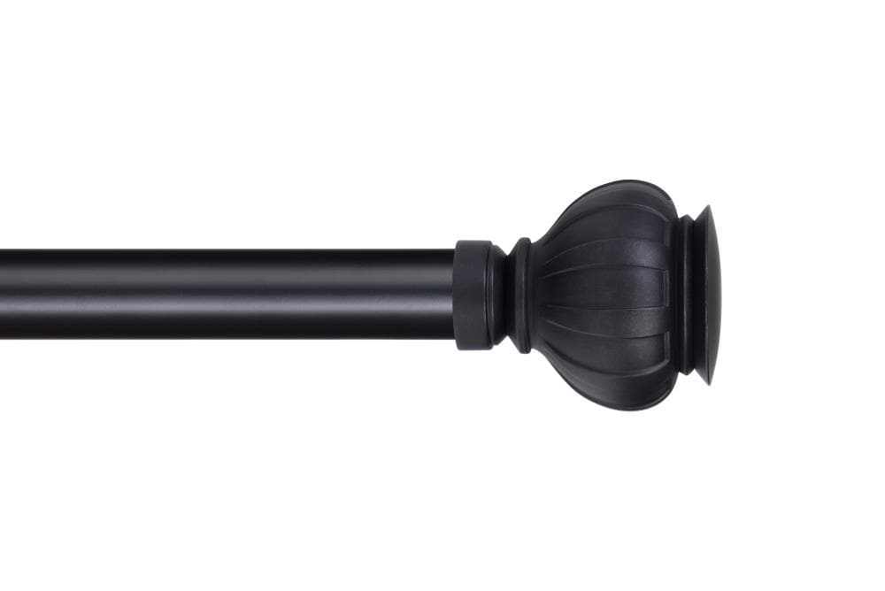 The Haven Collection Black Curtain Rods & Hardware At Lowes.com