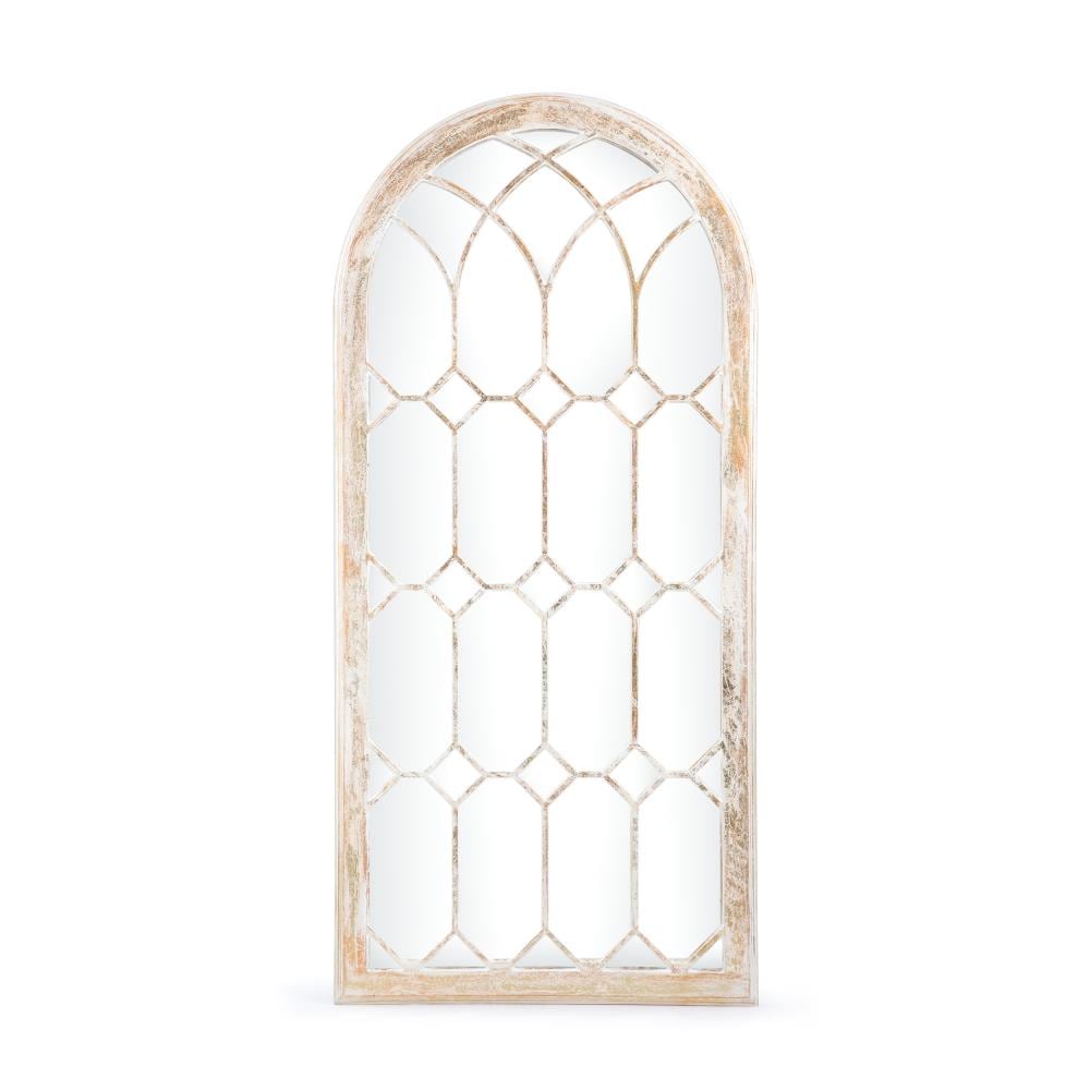 Best Selling Home Decor 311551 Pietro 30.00-Inches W x 64.00-Inches H Rectangle Distressed white and copper Framed Wall Mirror