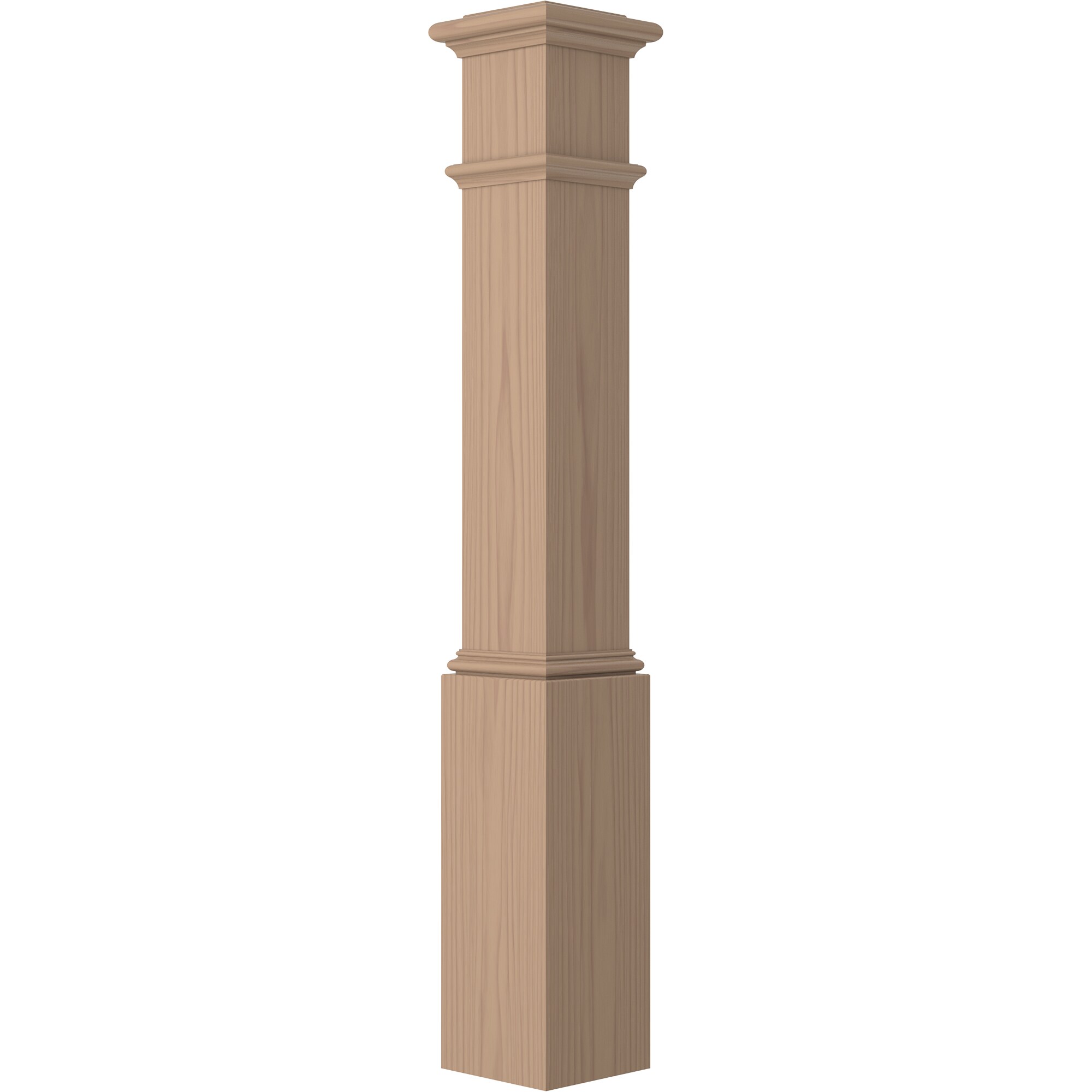 L.J. Smith Stair Systems LJ-4092-P Heirloom 7.50-in x 53.188-in Unfinished Poplar Universal Stair Newel Post