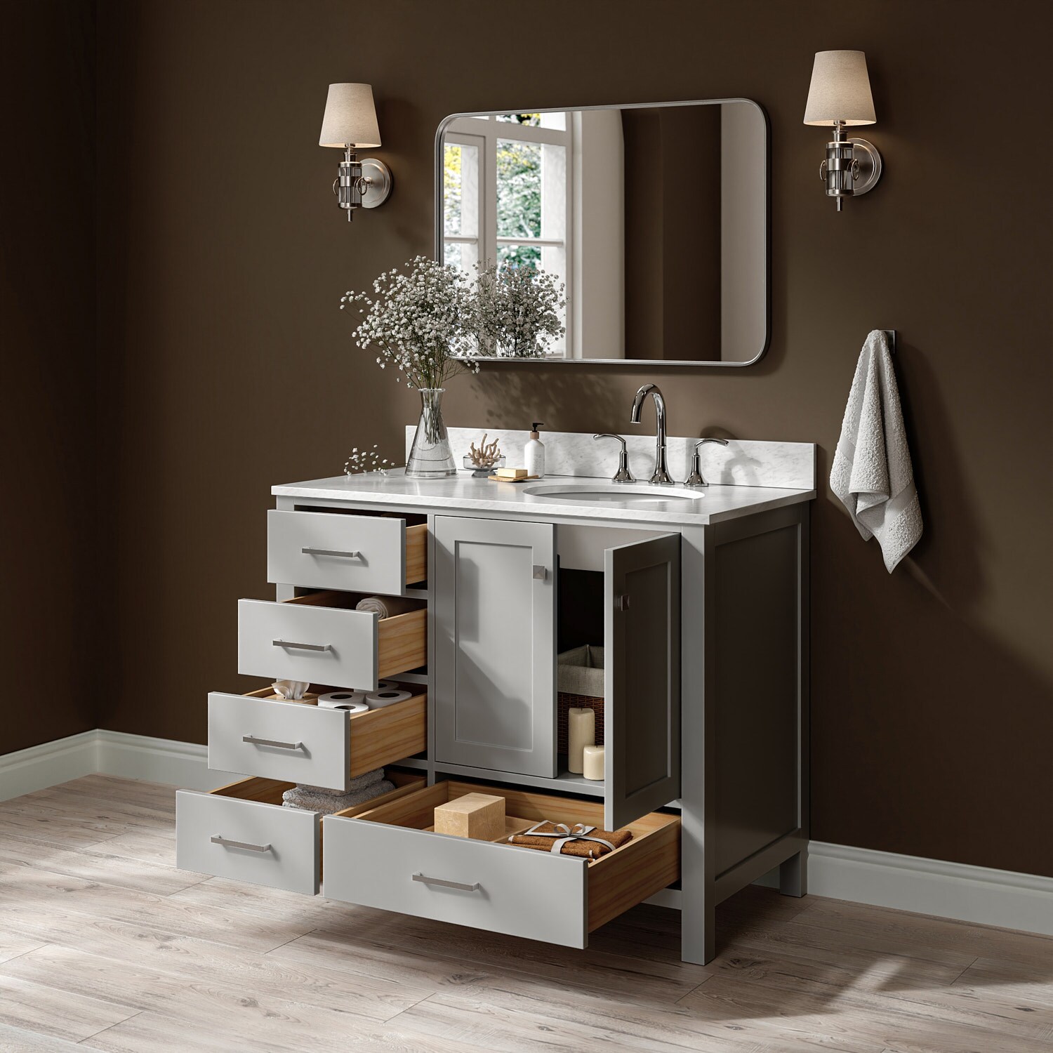 ARIEL A043SRCW2OVOGRY Bath-Vanity-Combo - View #3