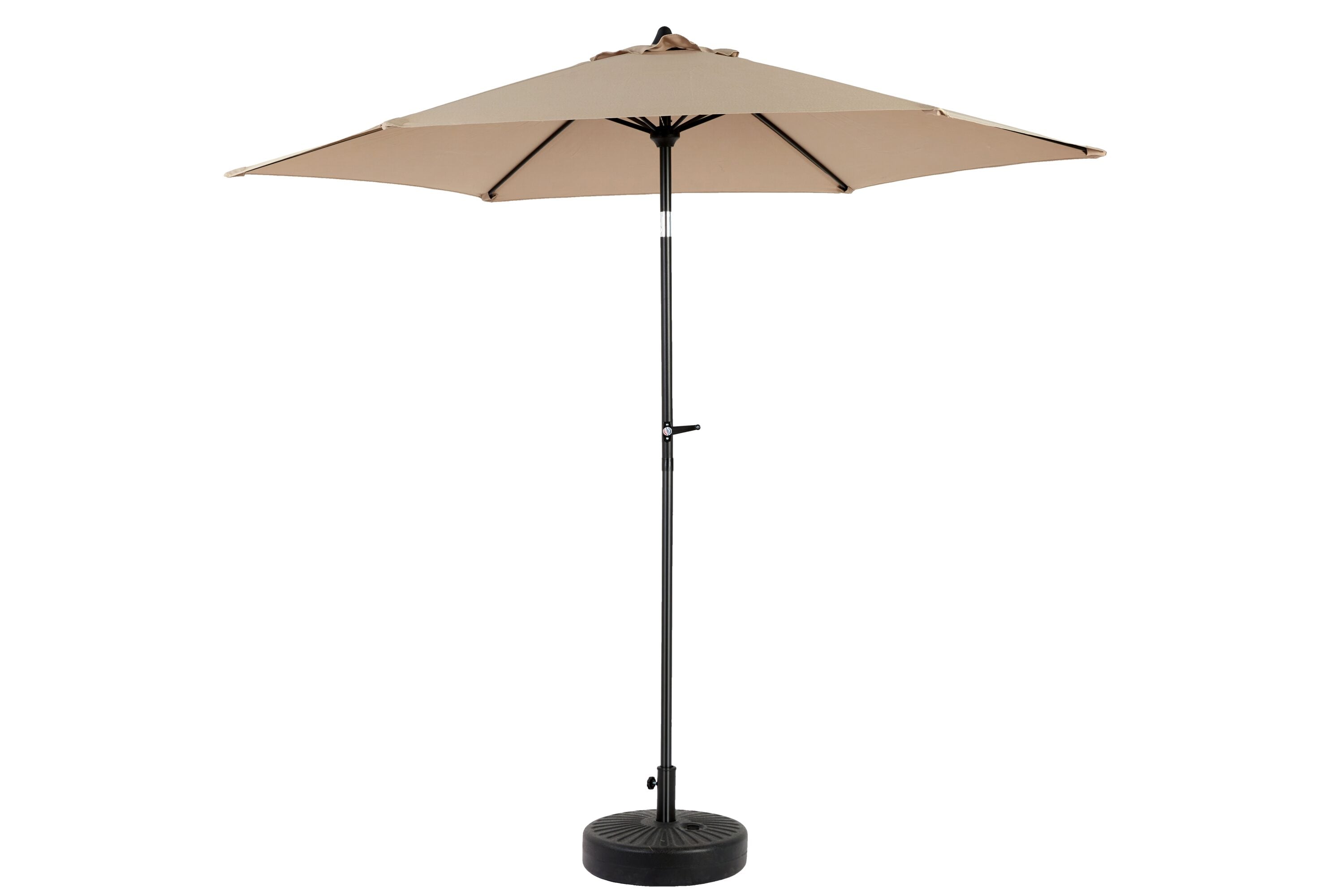 Damerin Z-PU21 8.66-ft Steel Brown Crank Market Patio Umbrella