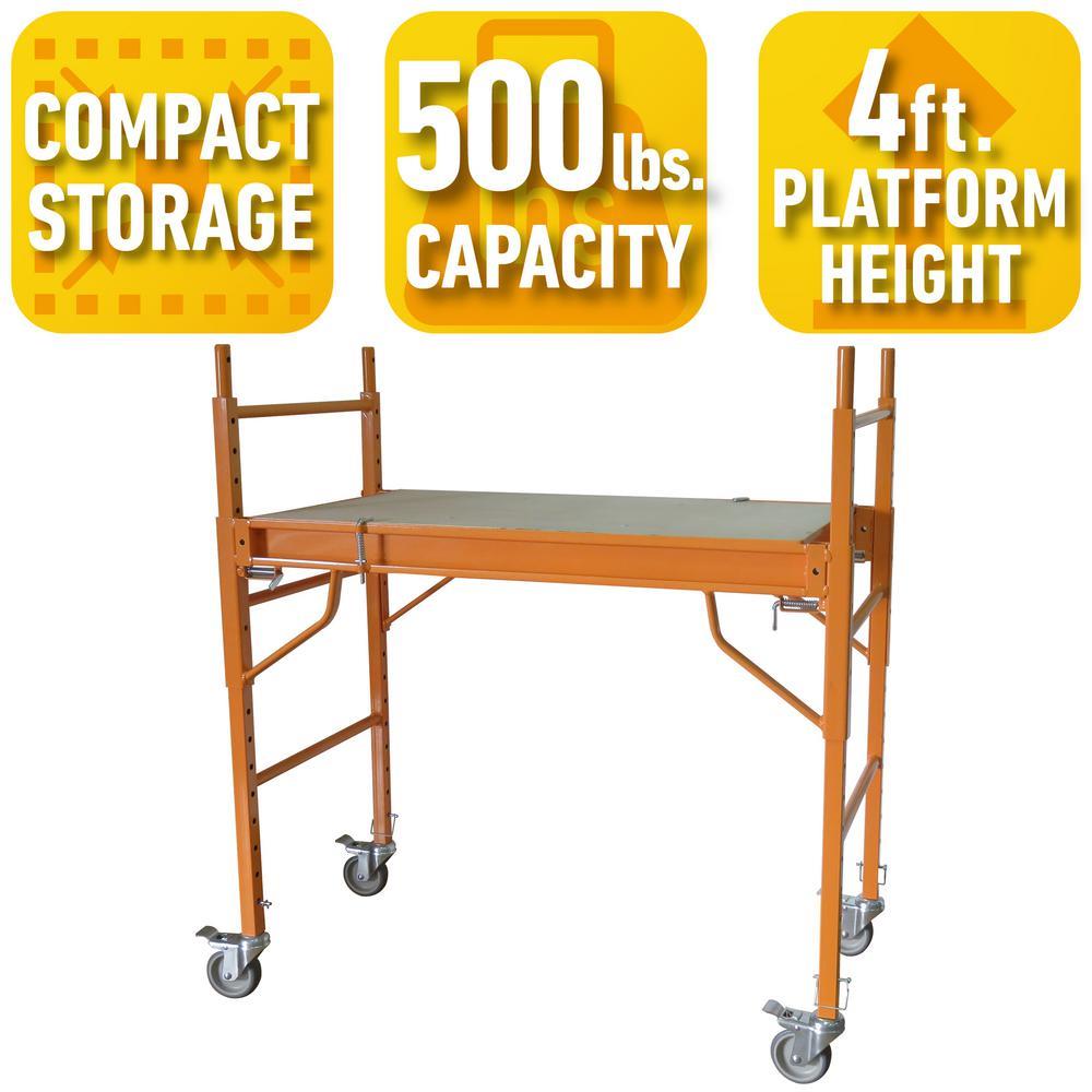 Pro-Series by Buffalo Tools GSSIM Steel 3.7-ft H x 3.5-ft L Scaffolding 500-lb