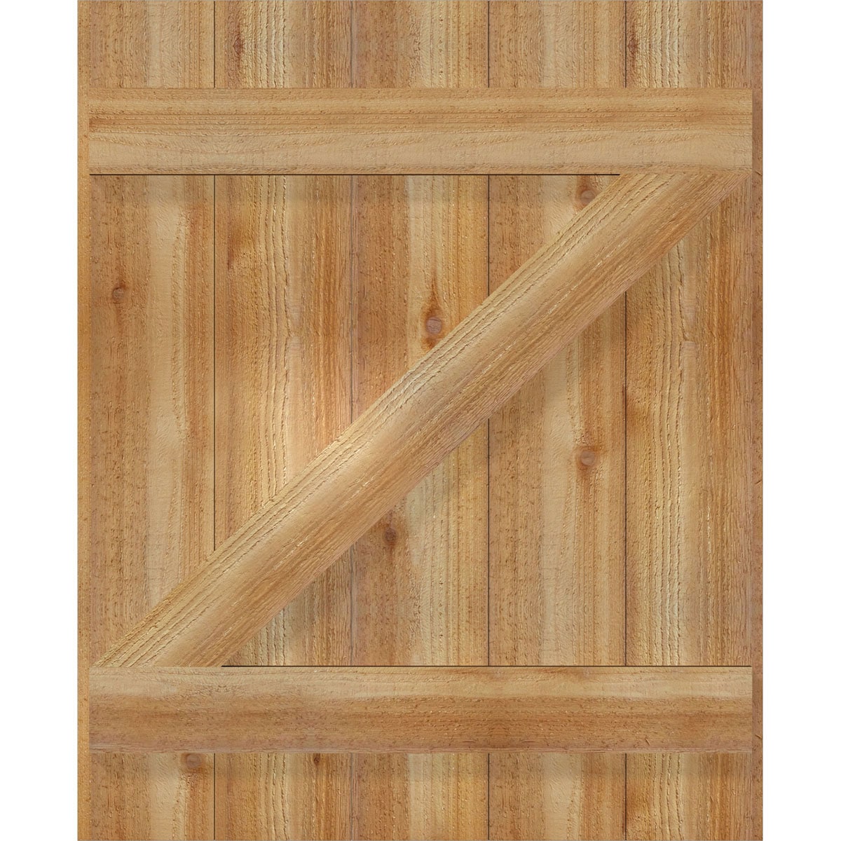 Ekena Millwork RBJ06Z26X033RWR Exterior-Shutters - View #5