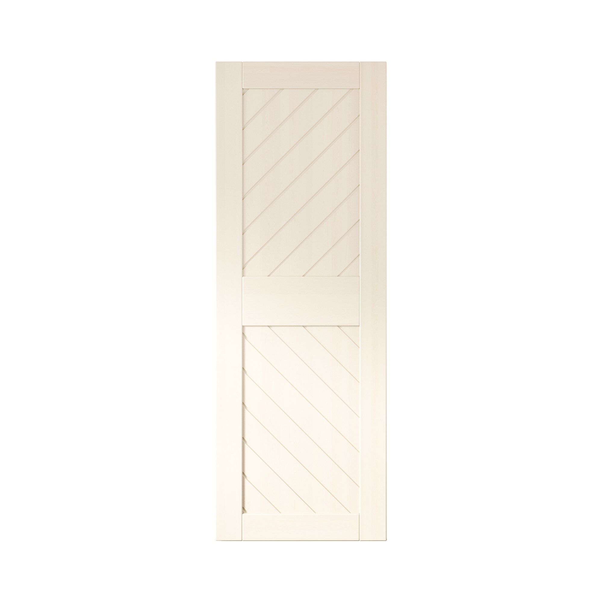 HOMACER XT3-2684-TG 26-in x 84-in Tinsmith Gray Prefinished Non-standard Pine Wood Solid core Single Barn Door (Hardware Not Included)