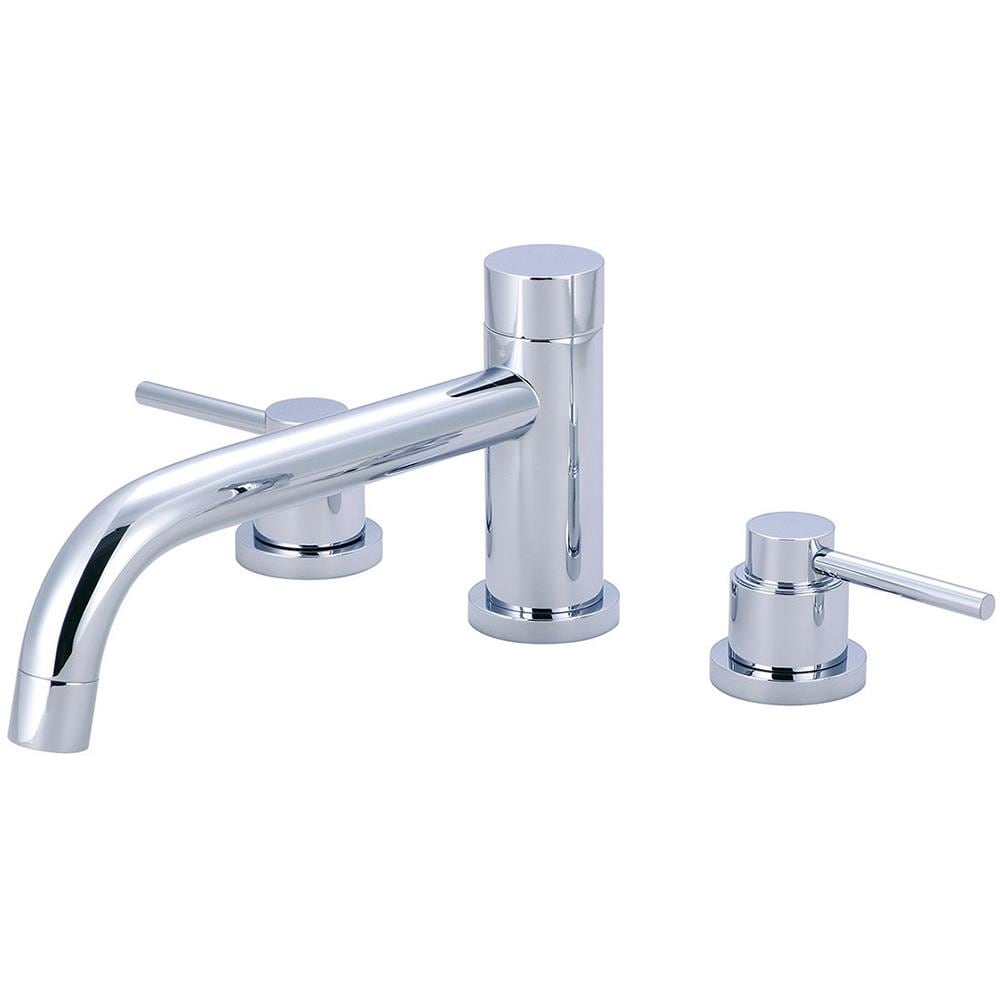 Pioneer Industries 4MT610 Motegi Polished chrome 2-handle Deck-mount Roman Low-arc Bathtub Faucet ( Valve Included )