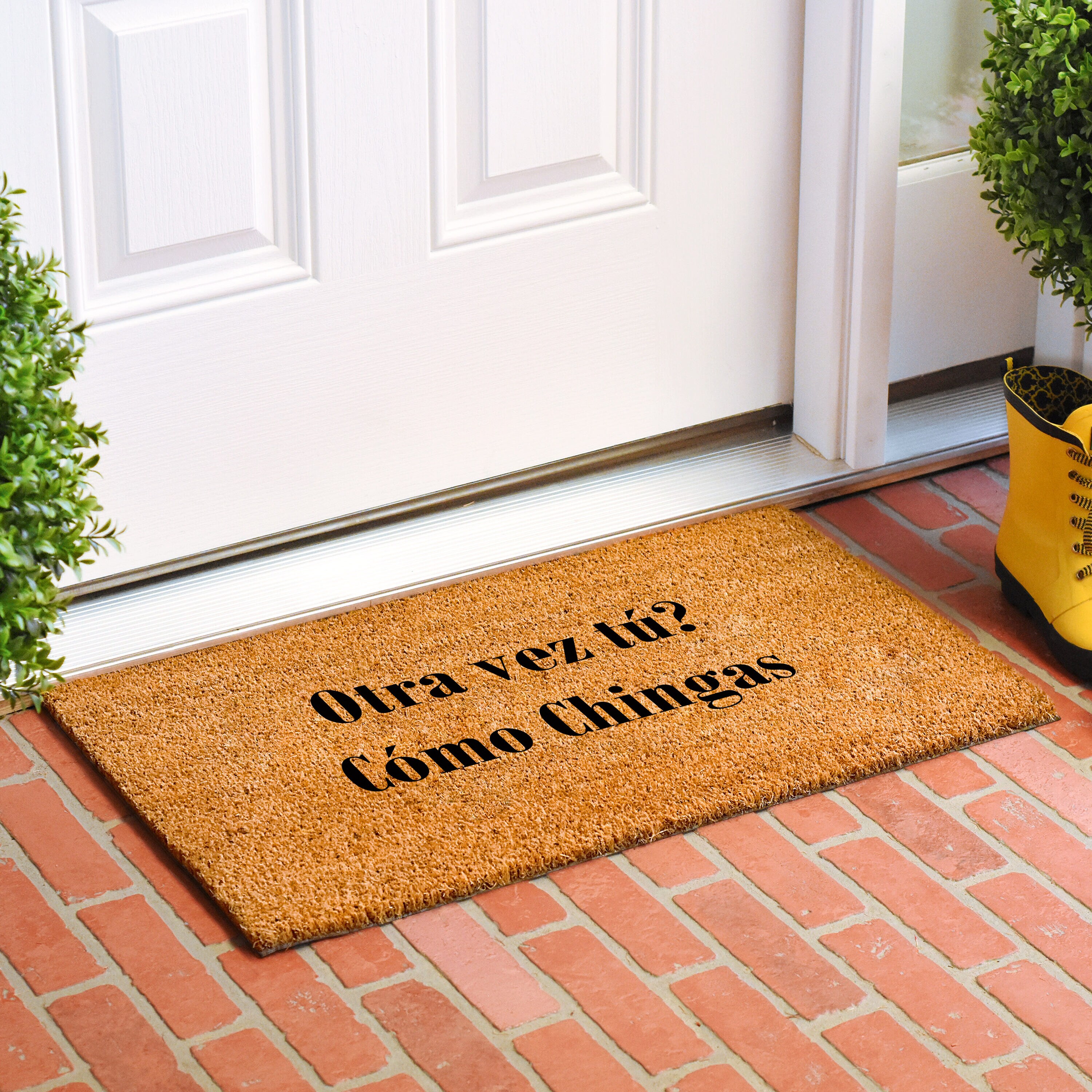 Calloway Mills 111701729 Otra vez tu Como Chingas Doormat 17" x 29"