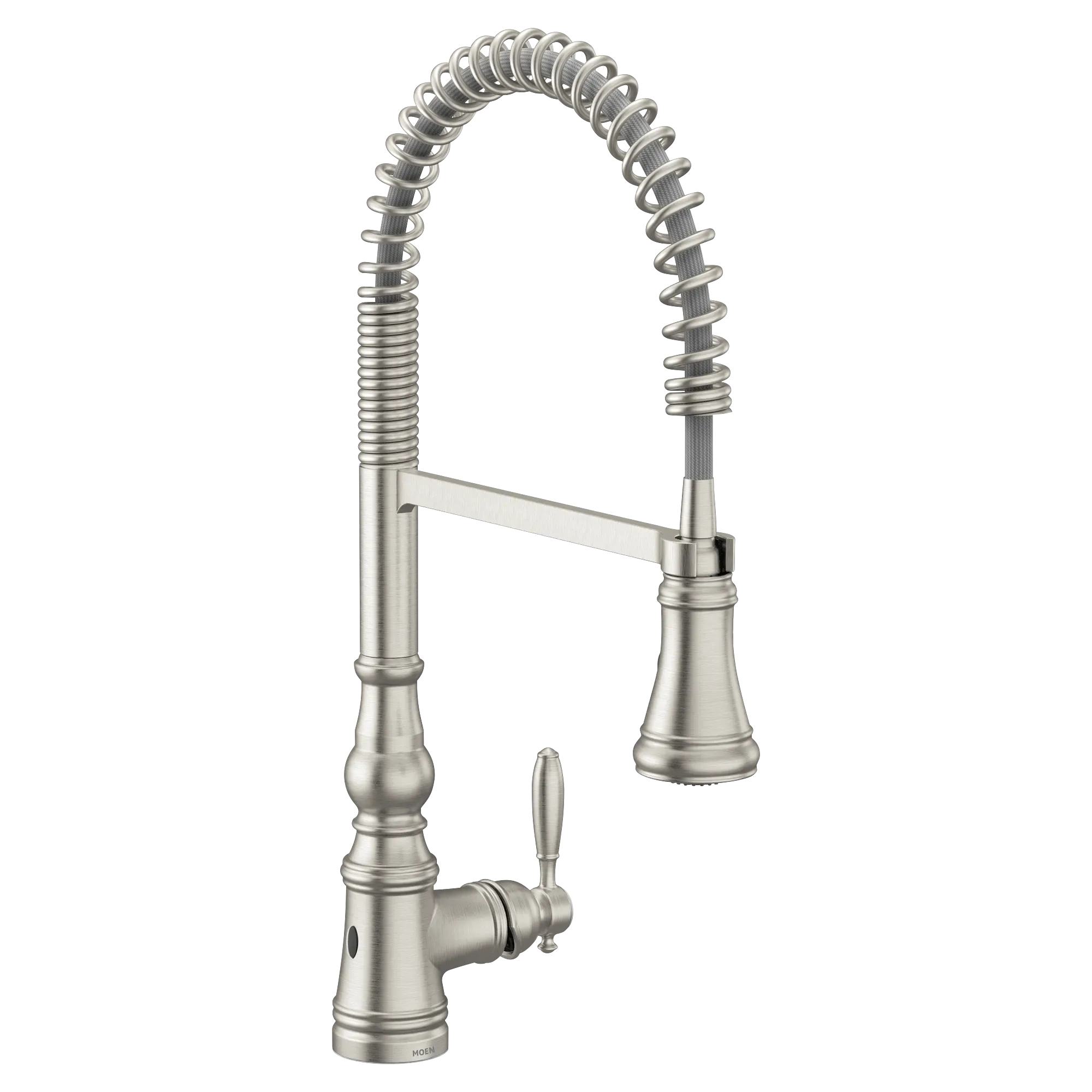 Moen Weymouth MotionSense Wave One-Handle Pre-Rinse Spring Touchless Kitchen Faucet in Spot Resist Stainless #S73104EWSRS